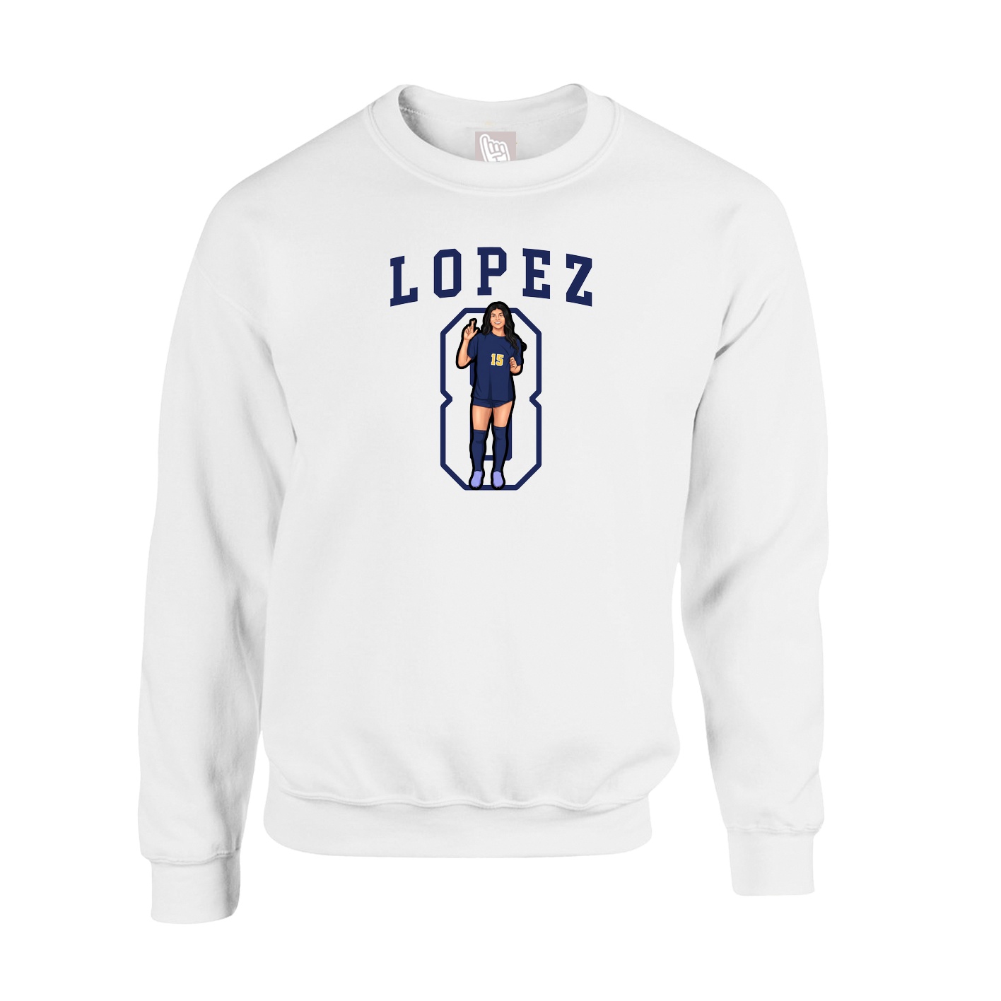 Fleece Crew — Shirsey in White