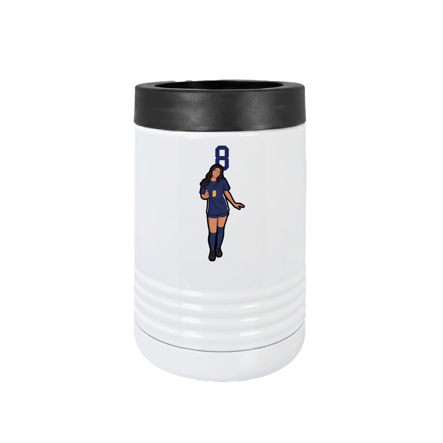 Beverage Holder — Number Top in White