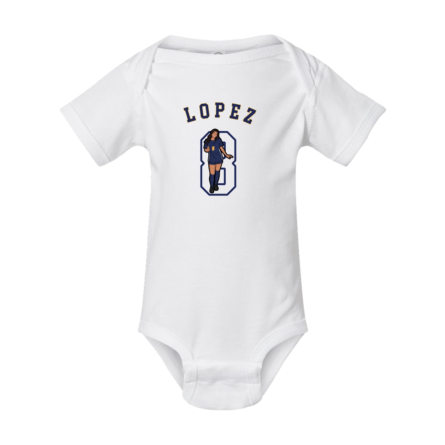 Baby Onesie — Shirsey Arch in White