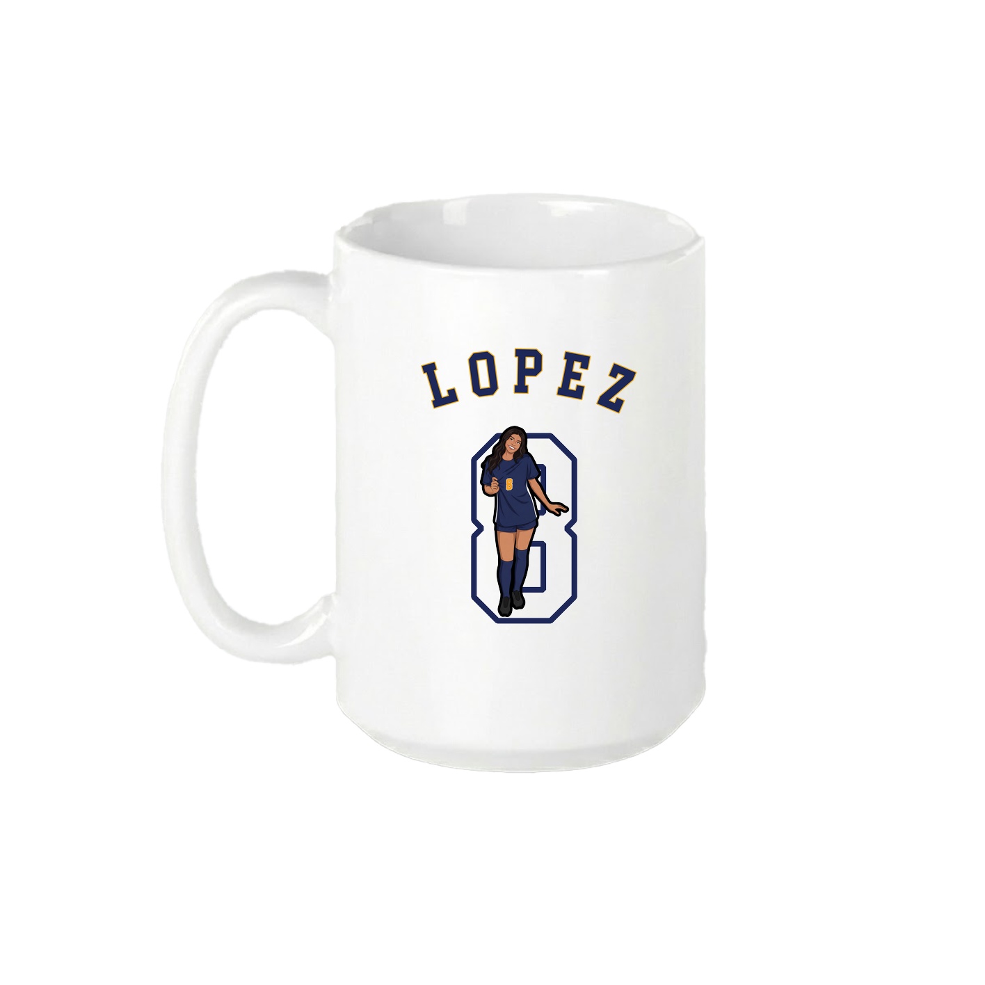 15oz Coffee Mug — Shirsey Arch in White
