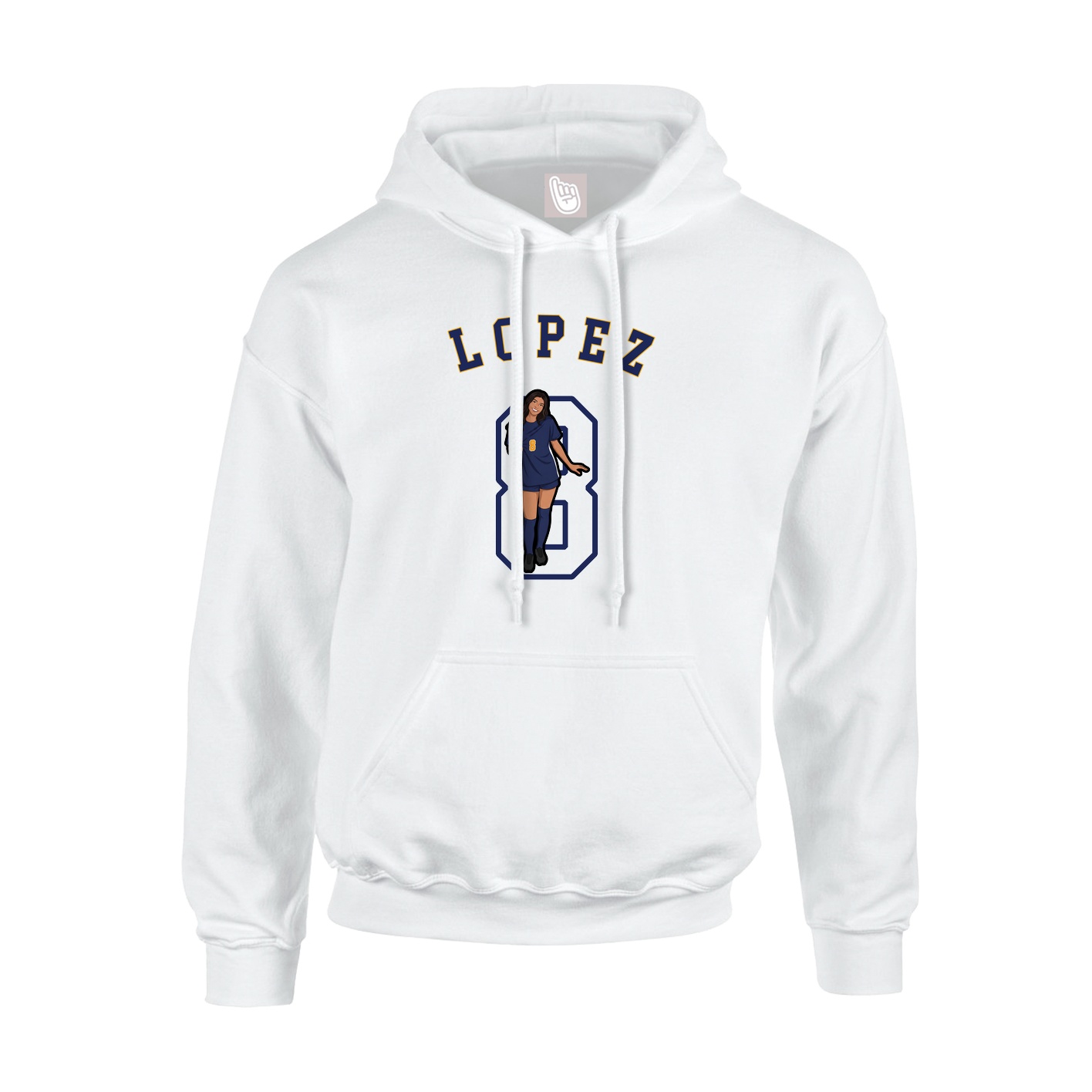 Youth Hoodie — Shirsey Arch in White