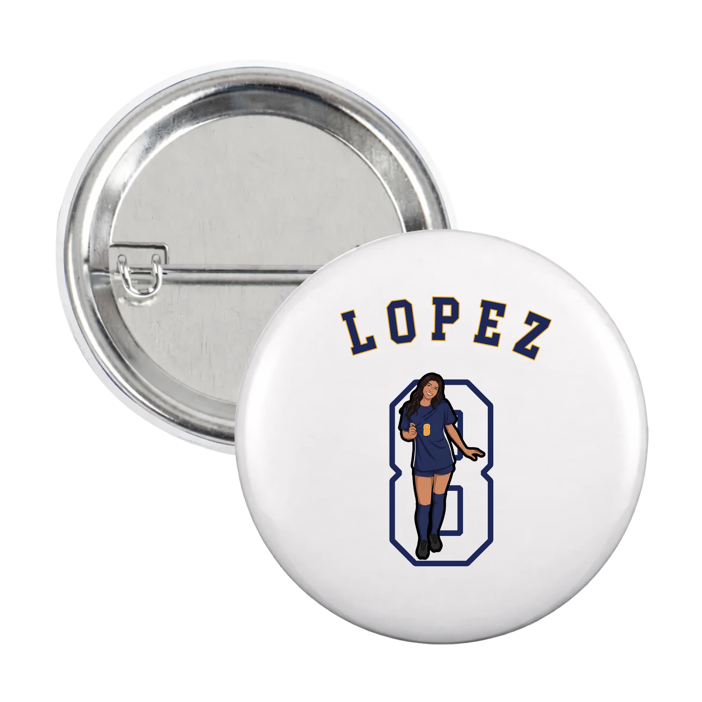 Game Day Button — Shirsey Arch in White