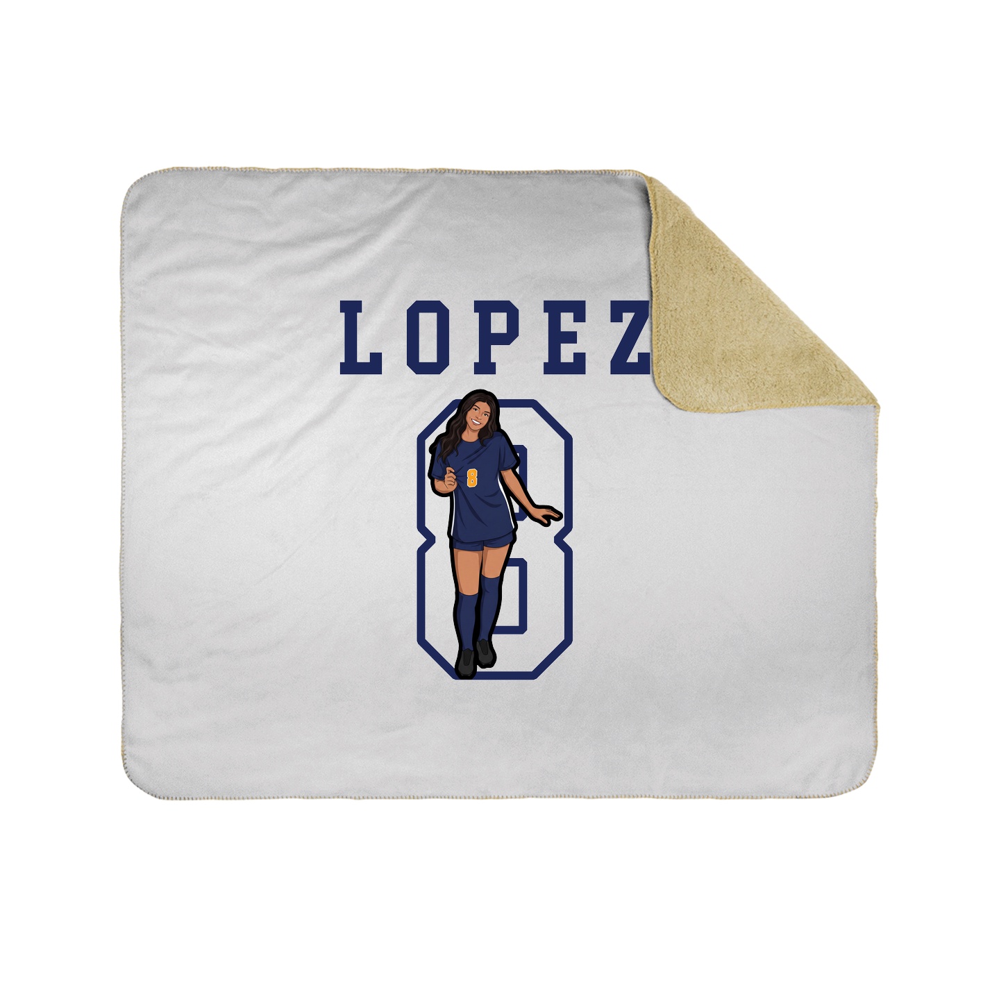 Throw Blanket — Shirsey in White