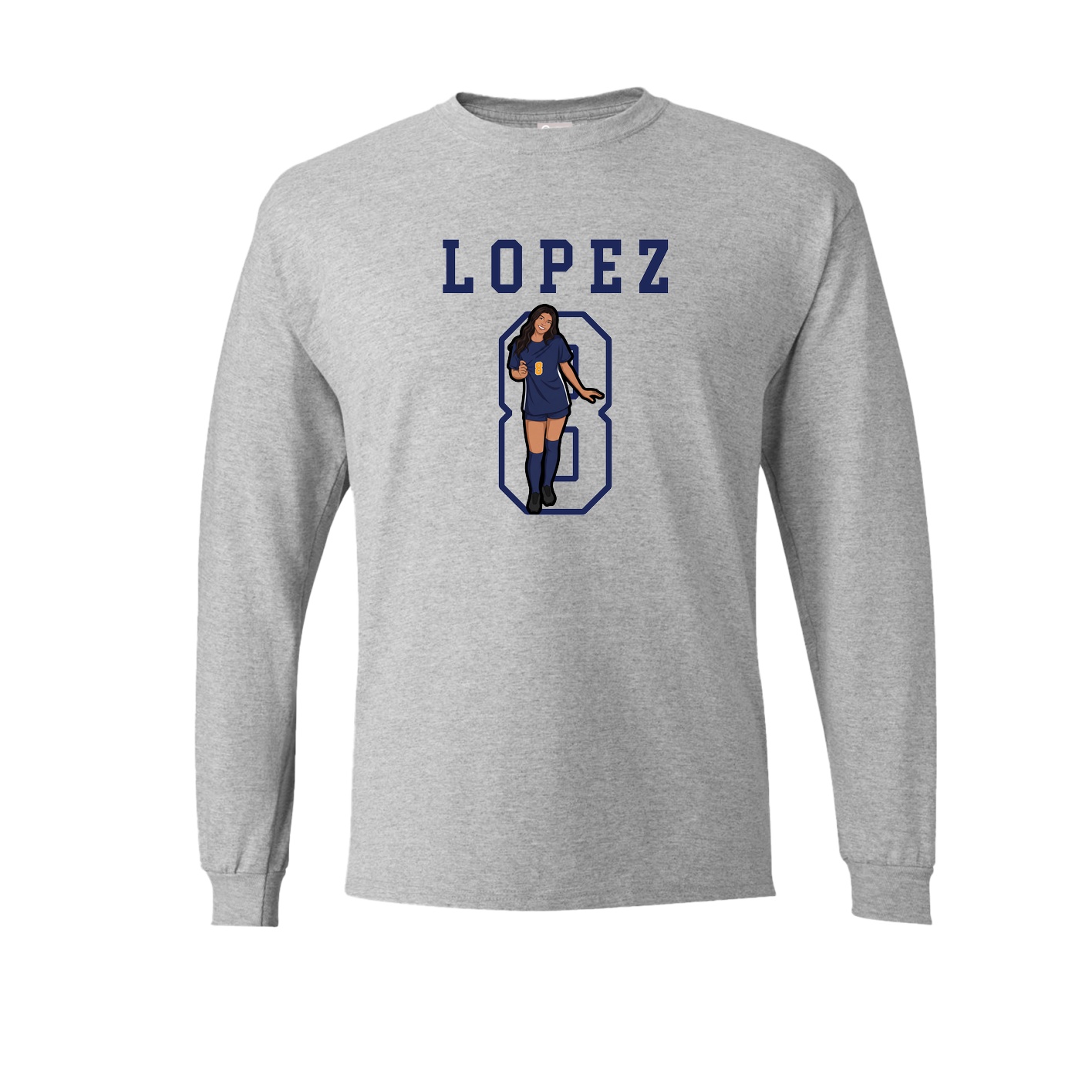 Long Sleeve Tee — Shirsey in Grey