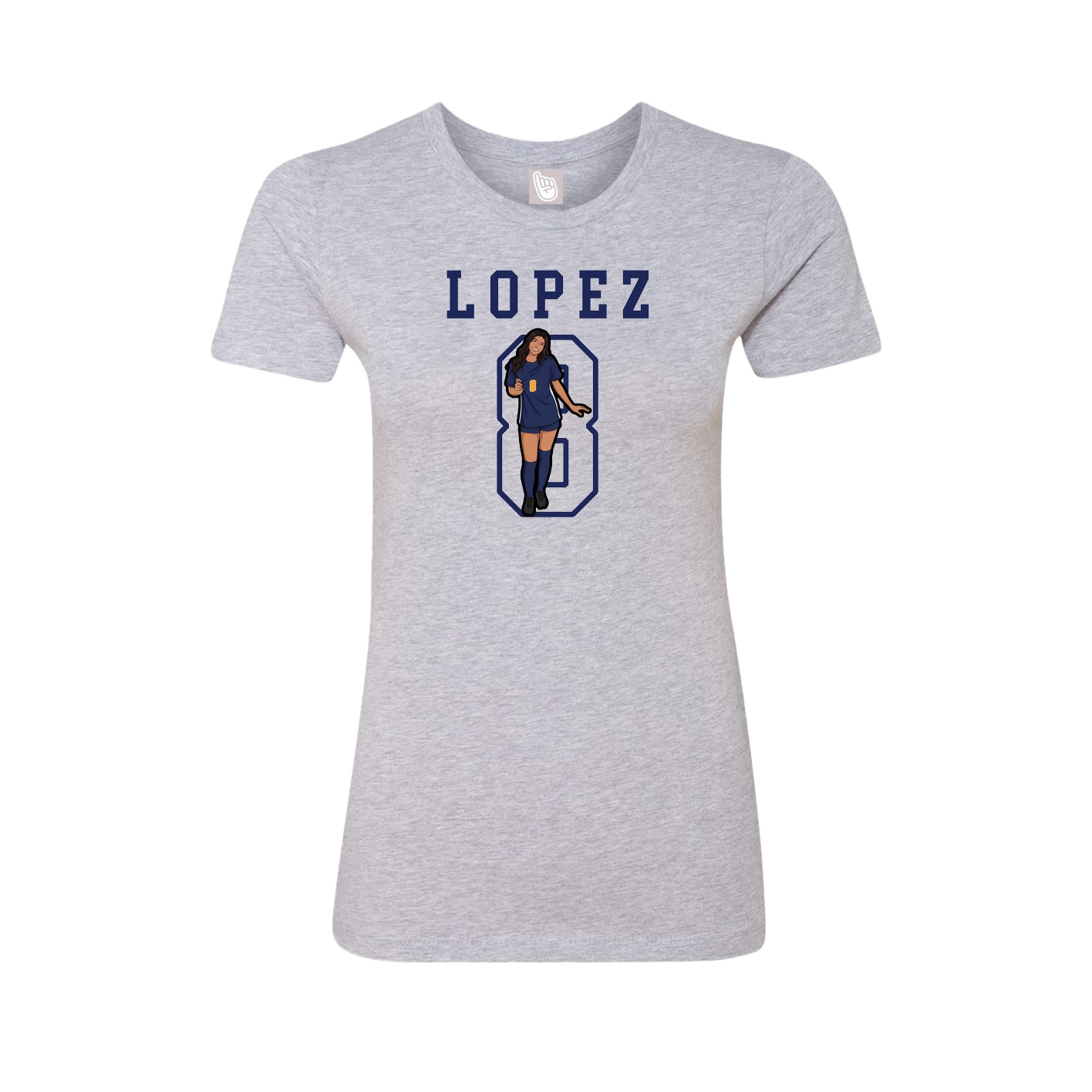 Fitted Women's Tee — Shirsey in Grey