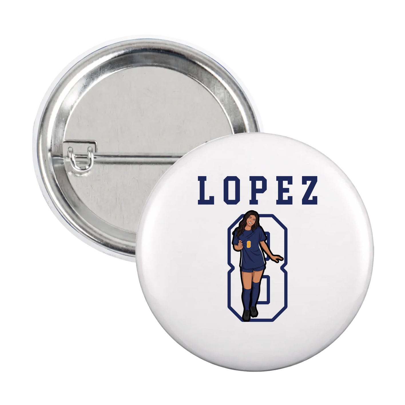 Game Day Button — Shirsey in White