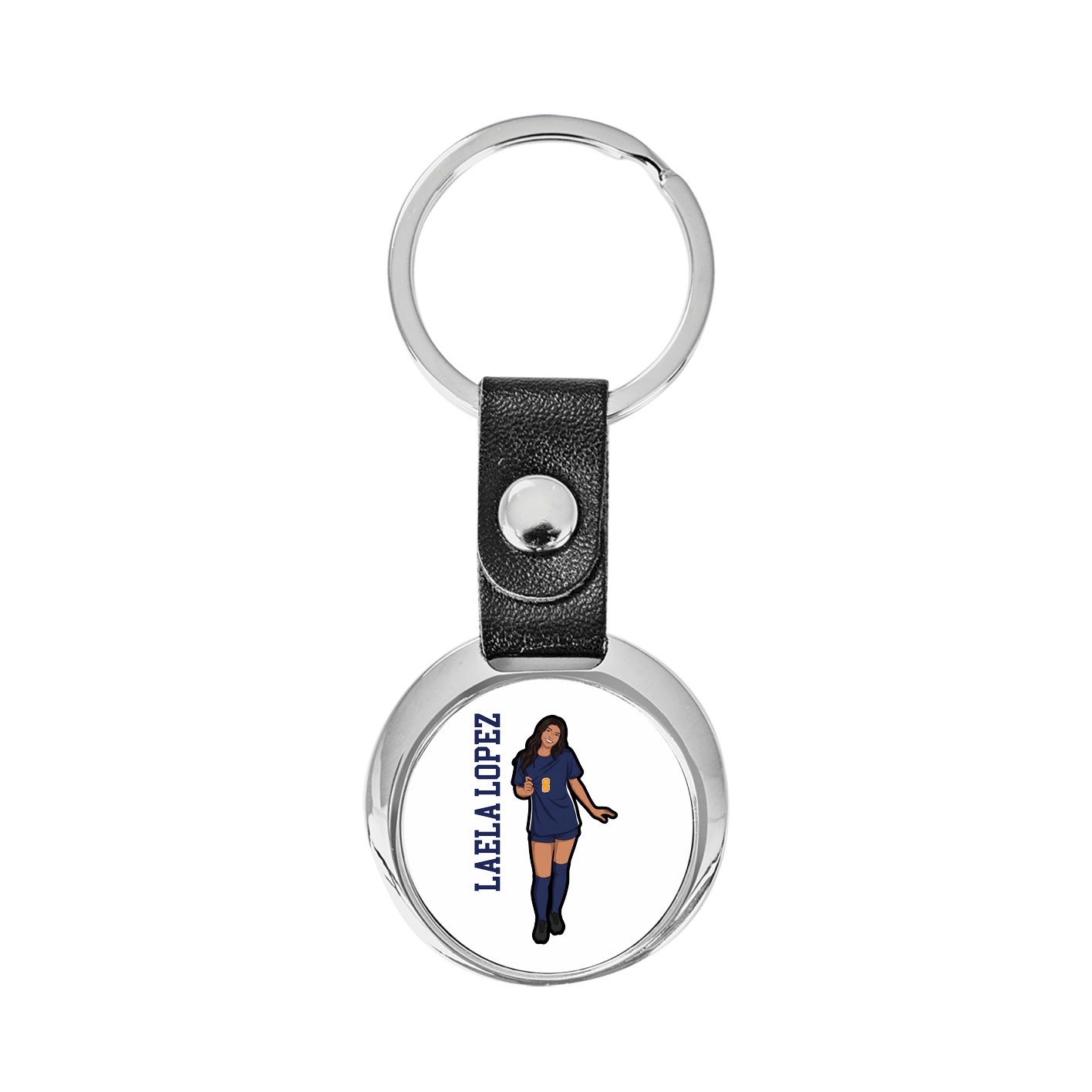 Key Chain — Name Vertical in Classic