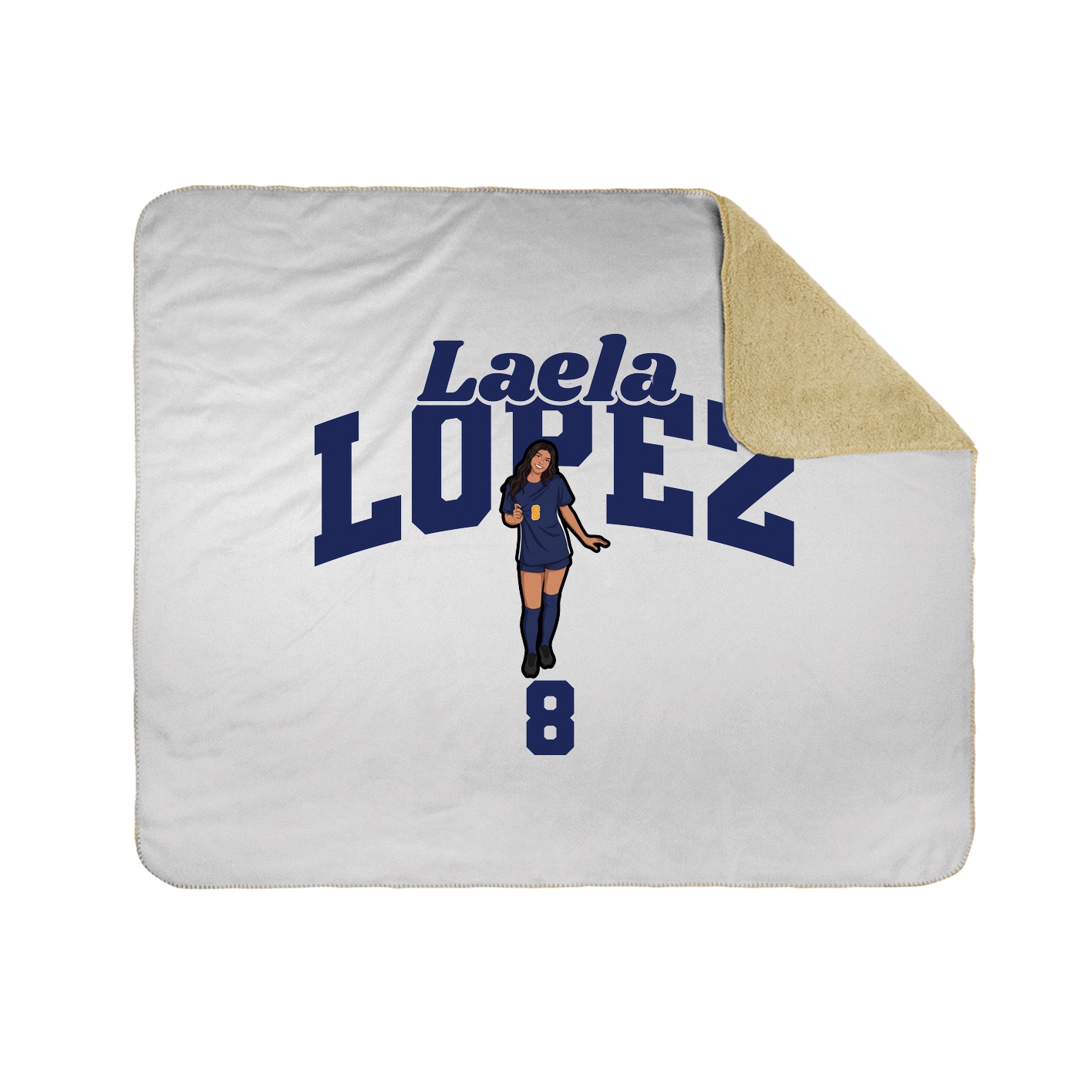 Throw Blanket — Signature Arch in White