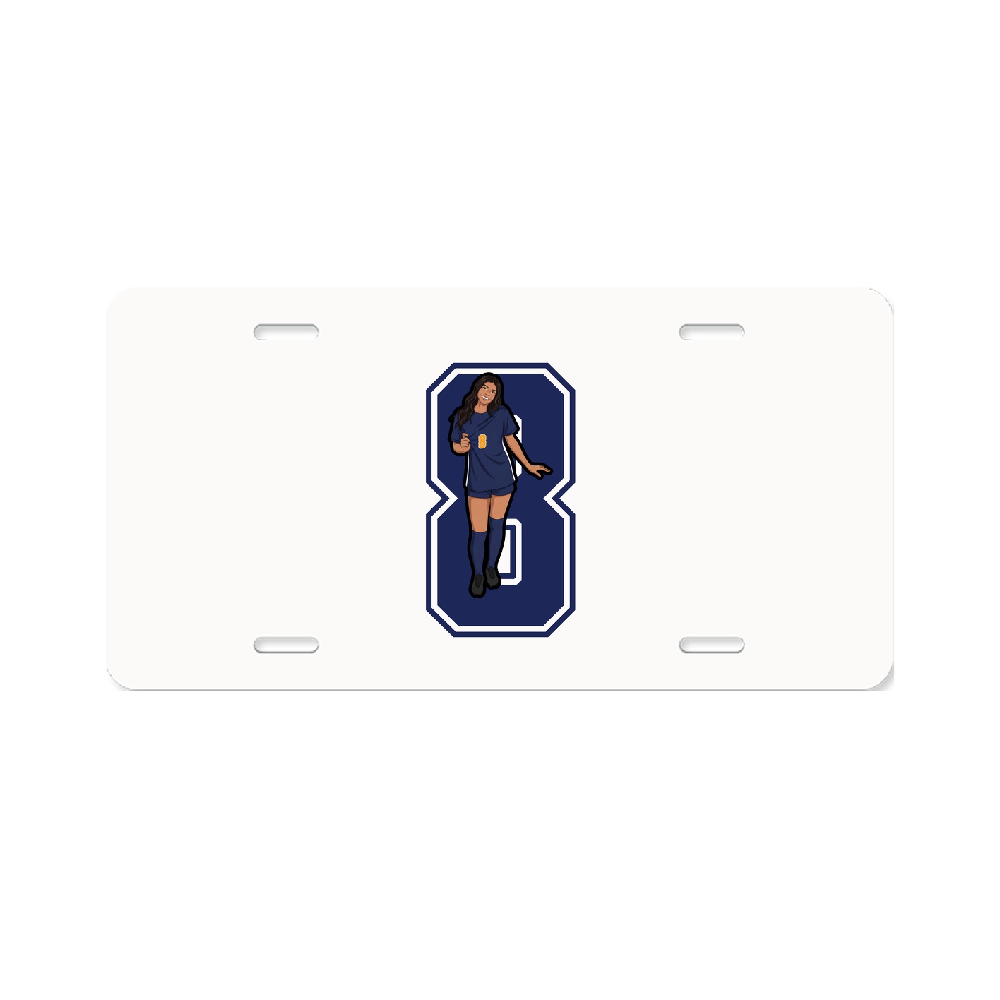 License Plate — Number in Classic