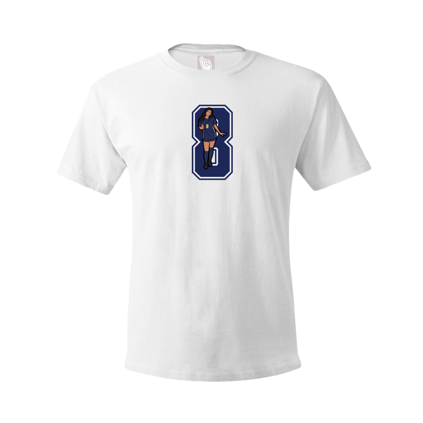 Tee — Number in White