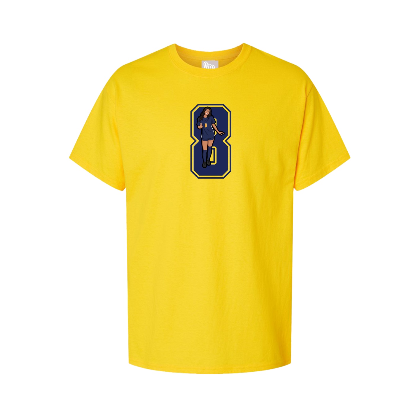 Youth Tee — Number in Gold