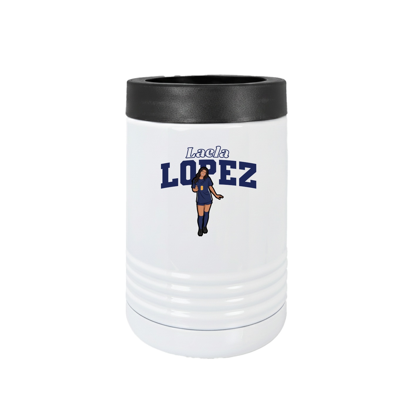 Beverage Holder — Name Arch in White