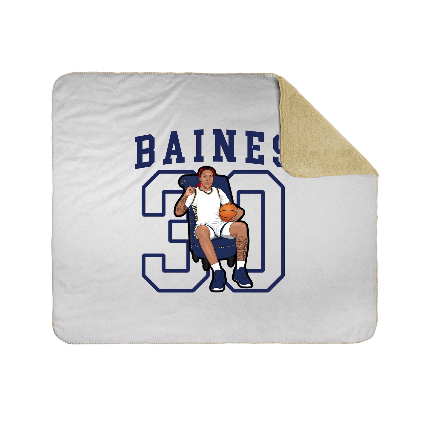 50x60 Sherpa Lined Throw Blanket