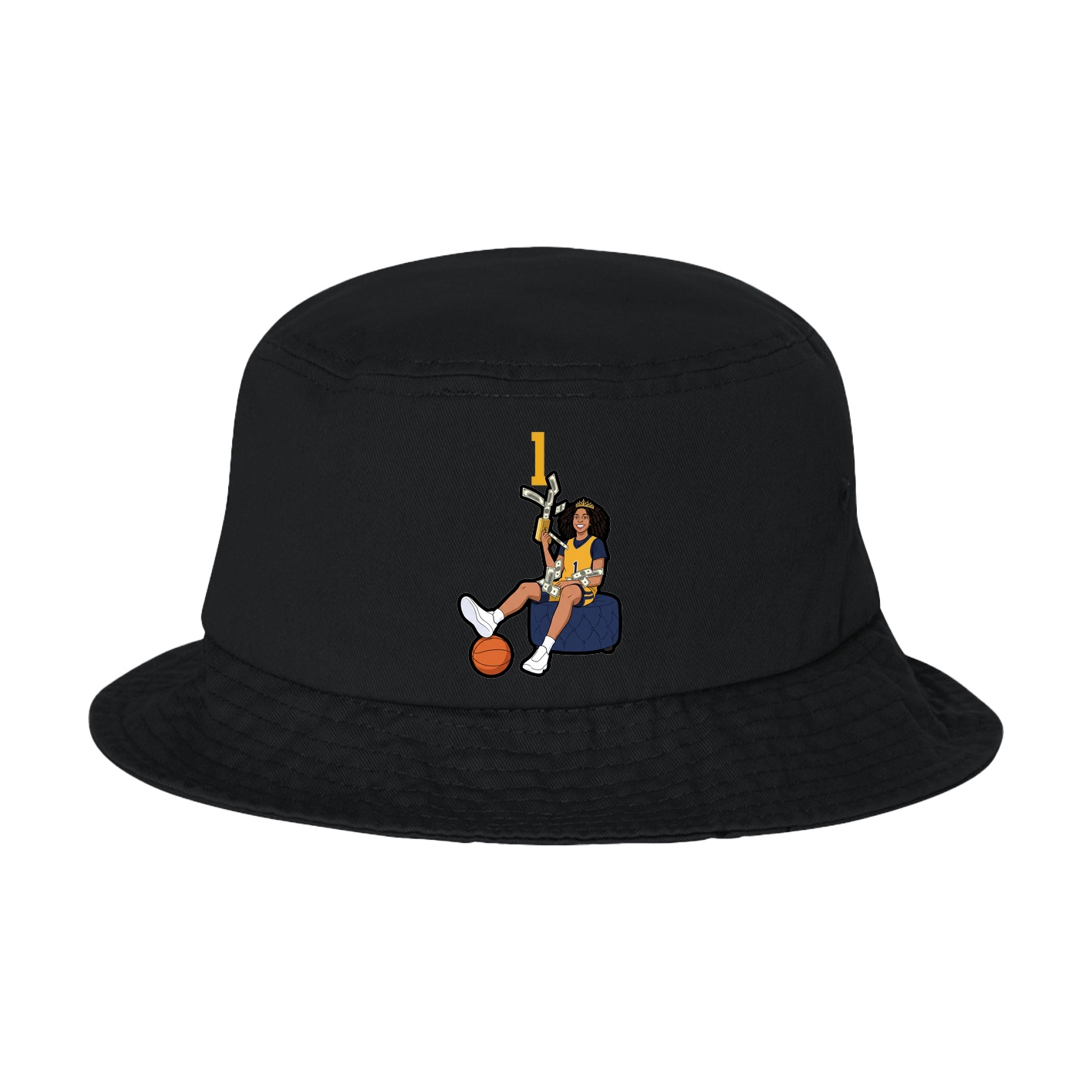 Bucket Cap — Number Top in Black