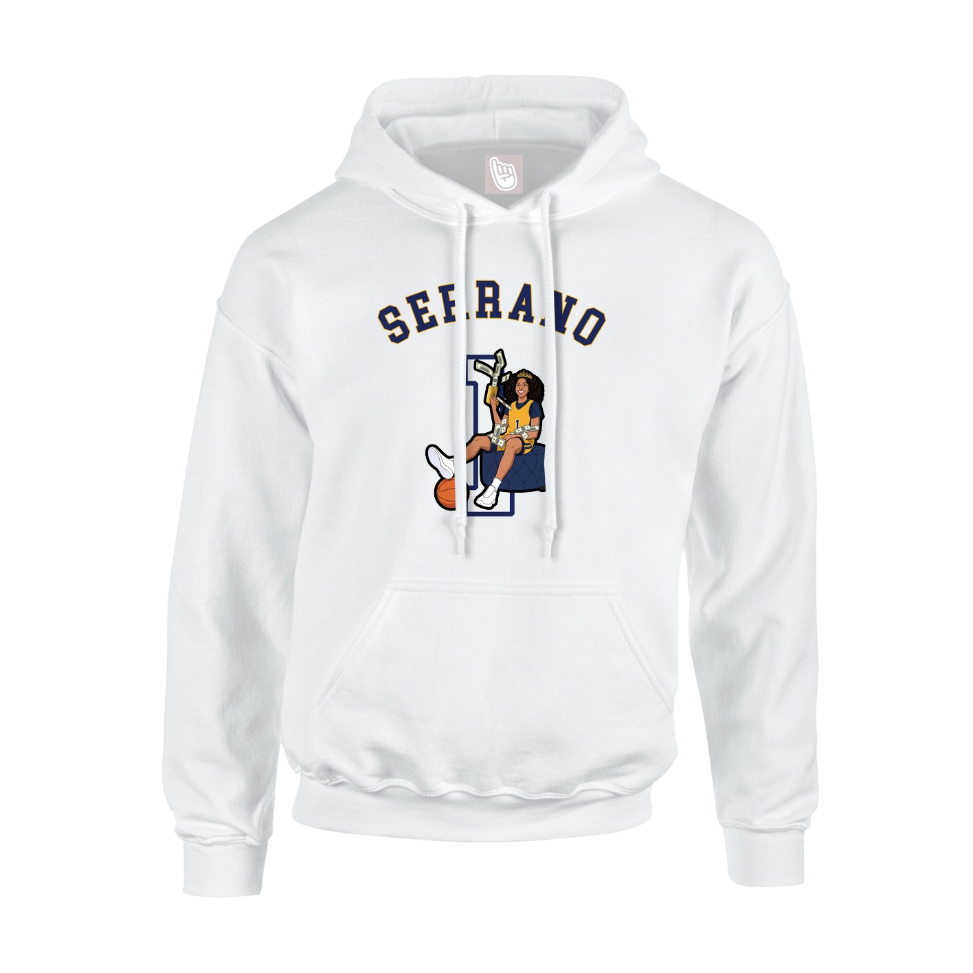 Youth Hoodie — Shirsey Arch in White