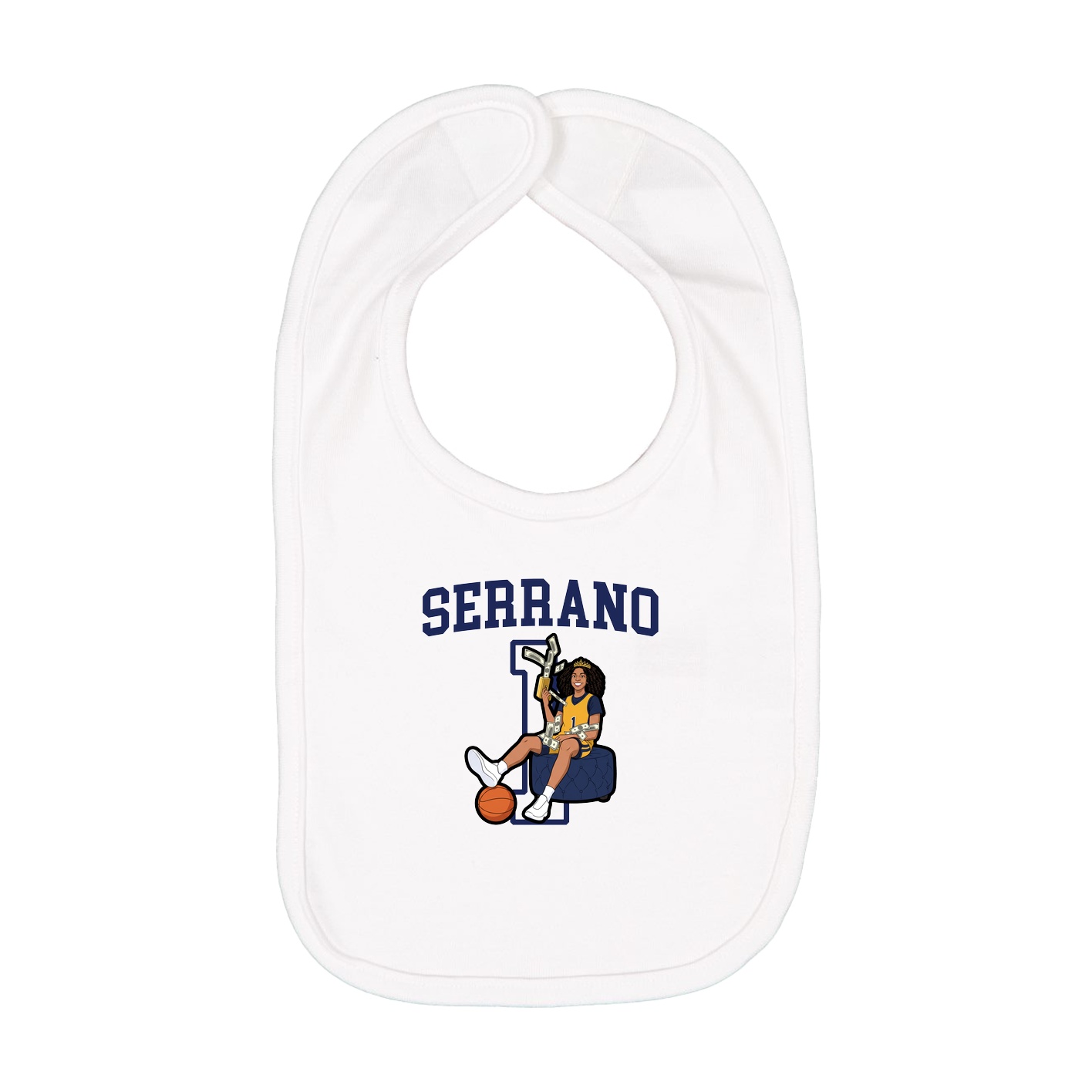 Infant Bib — Shirsey in White