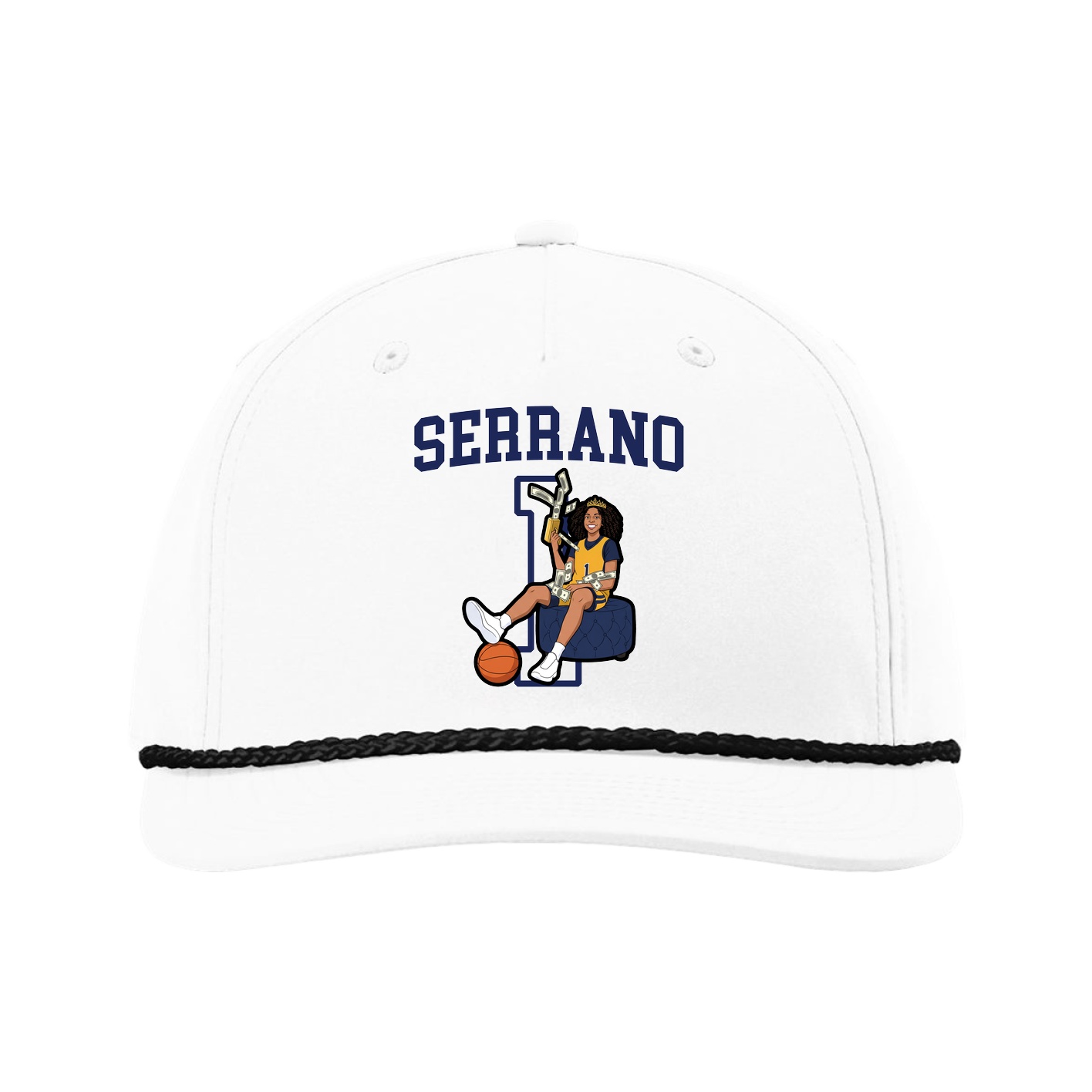 Five-Panel Classic Rope Cap — Shirsey in White