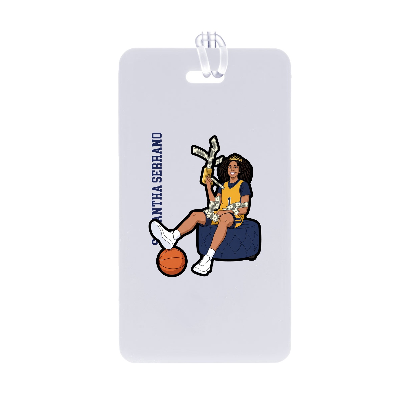 Bag Tag — Name Vertical in Classic