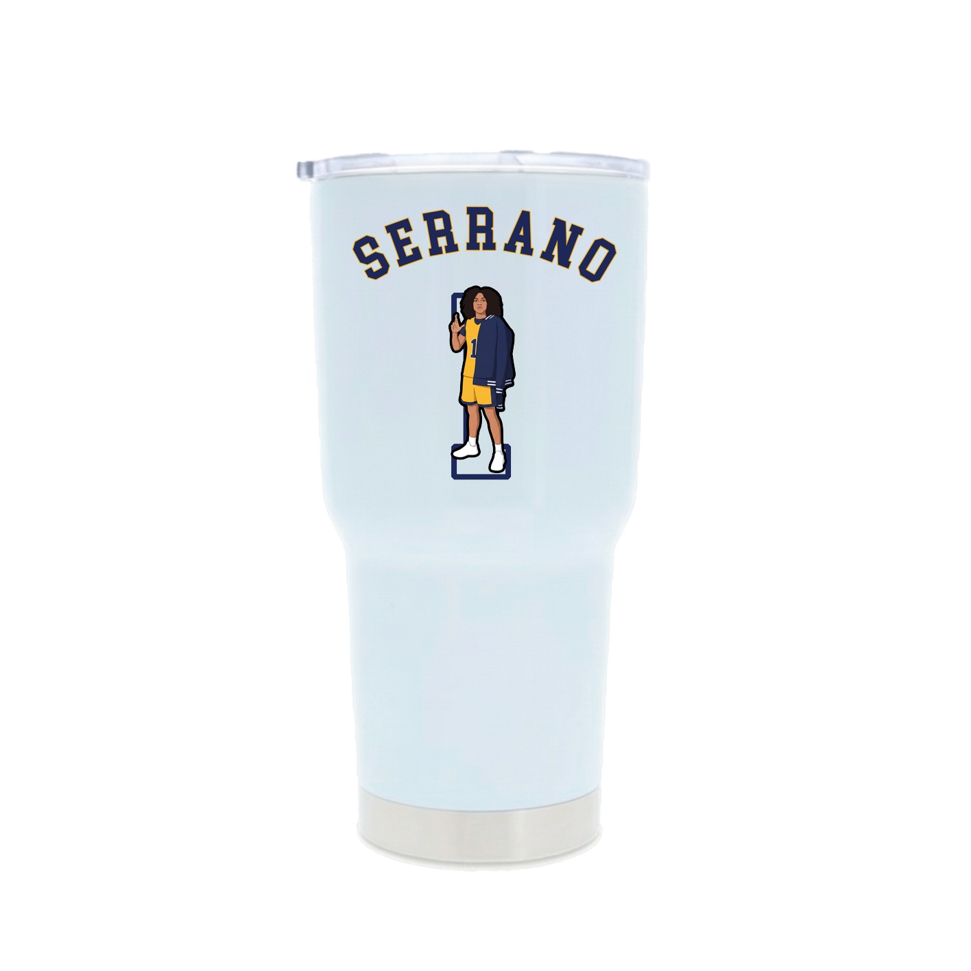 30oz Stainless Steel Tumbler — Shirsey Arch in White