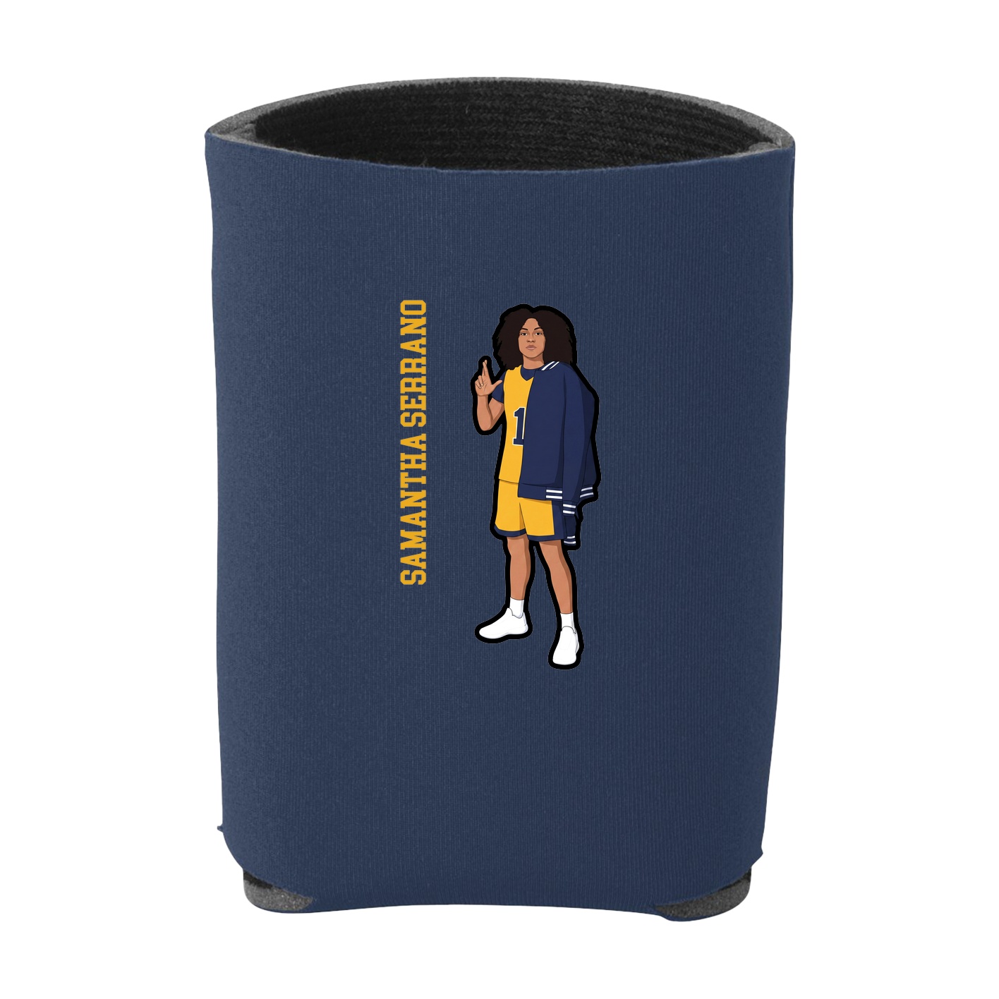 Can Holder — Name Vertical in Navy
