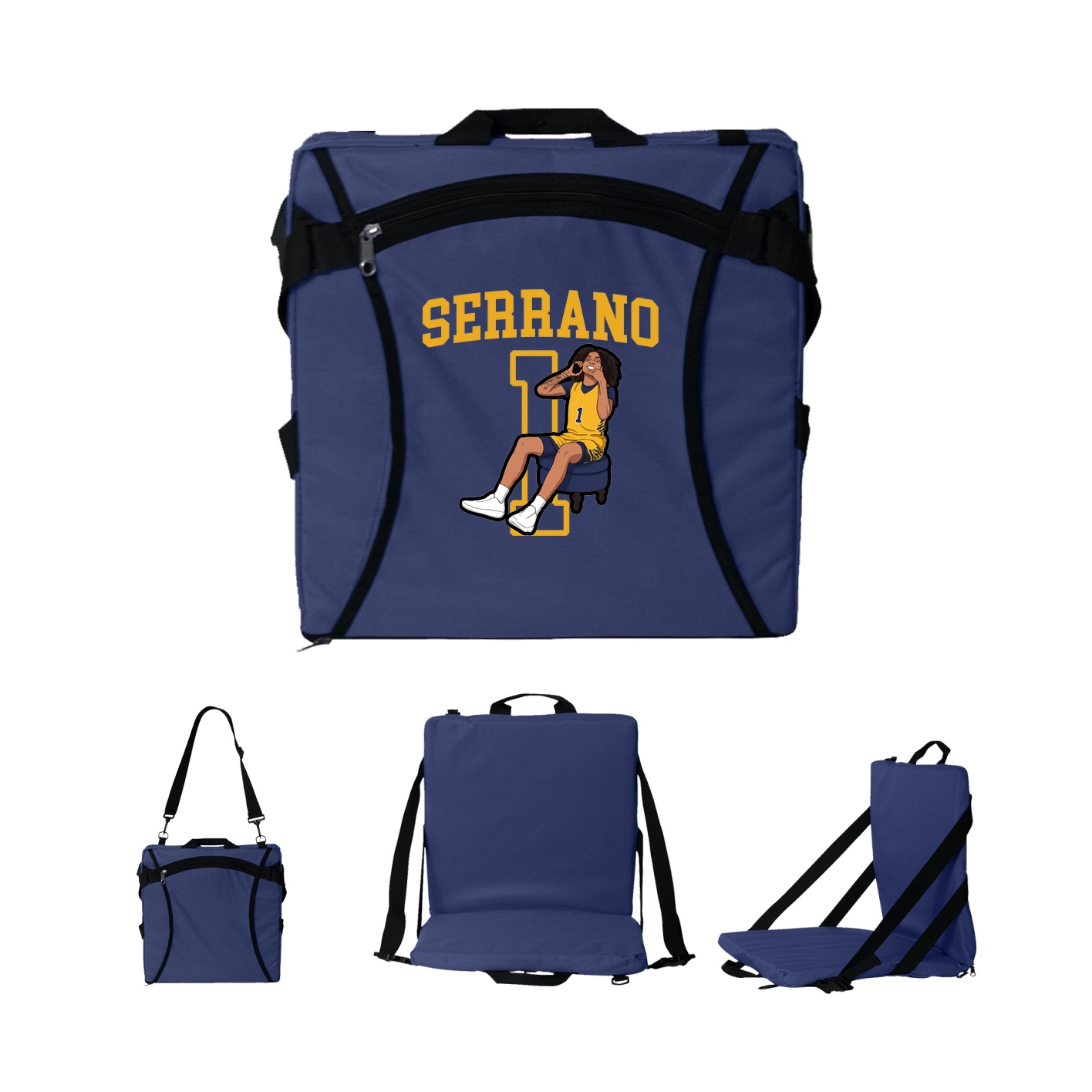 Folding Stadium Seat — Shirsey in Navy