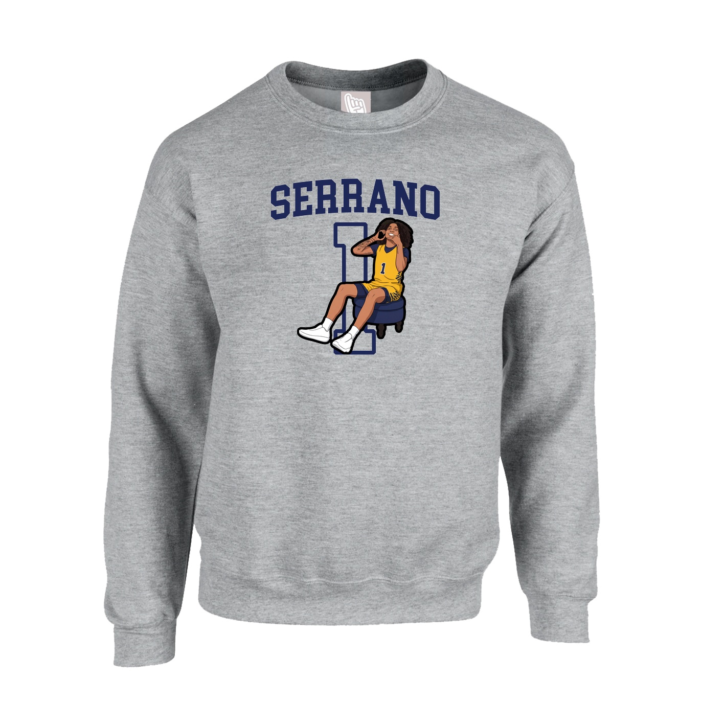 Fleece Crew — Shirsey in Grey