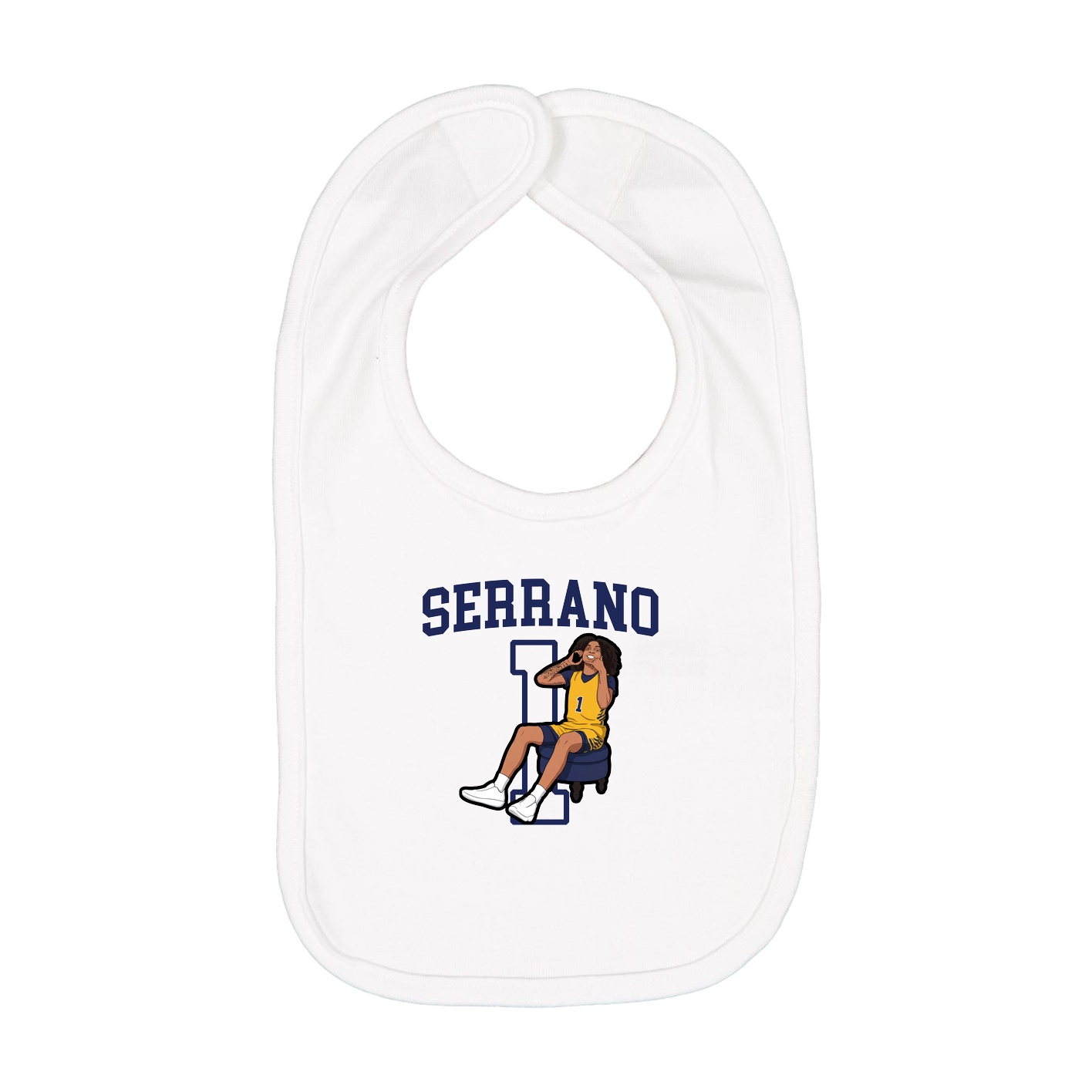 Infant Bib — Shirsey in White
