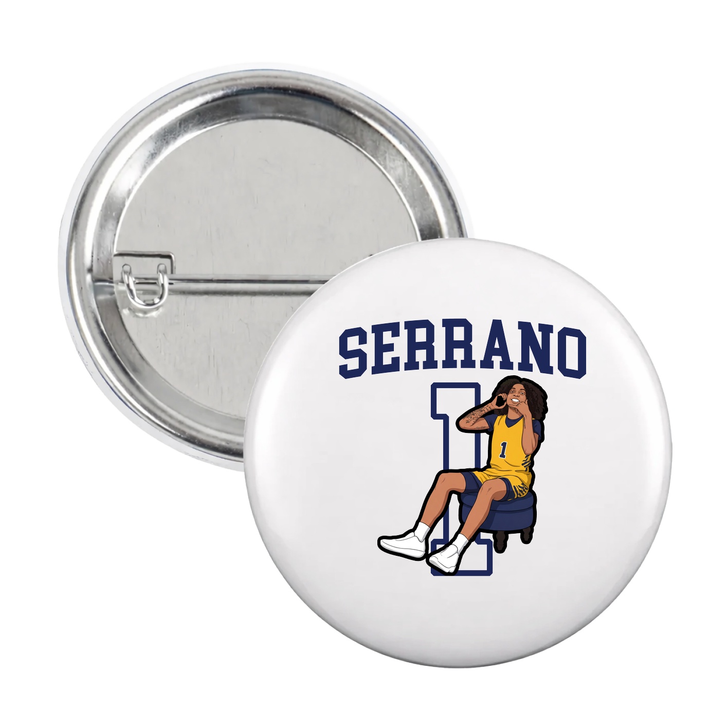 Game Day Button — Shirsey in White