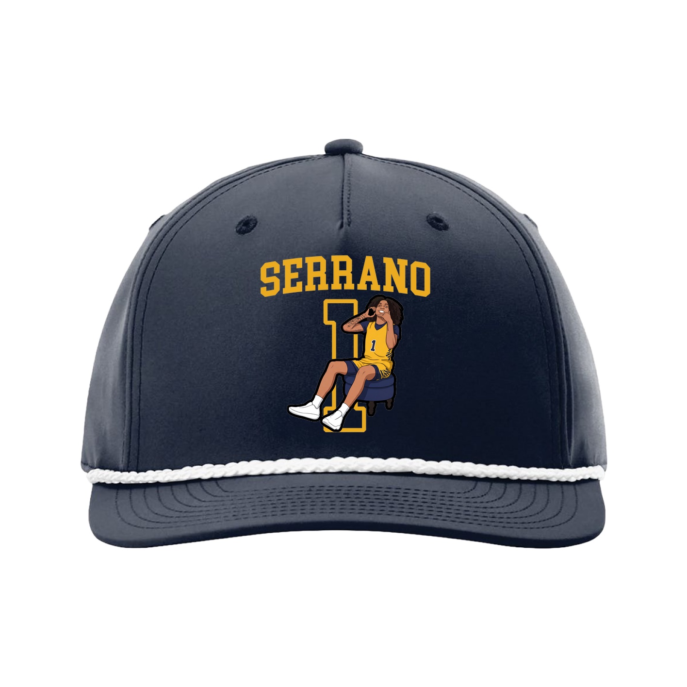 Five-Panel Classic Rope Cap — Shirsey in Navy