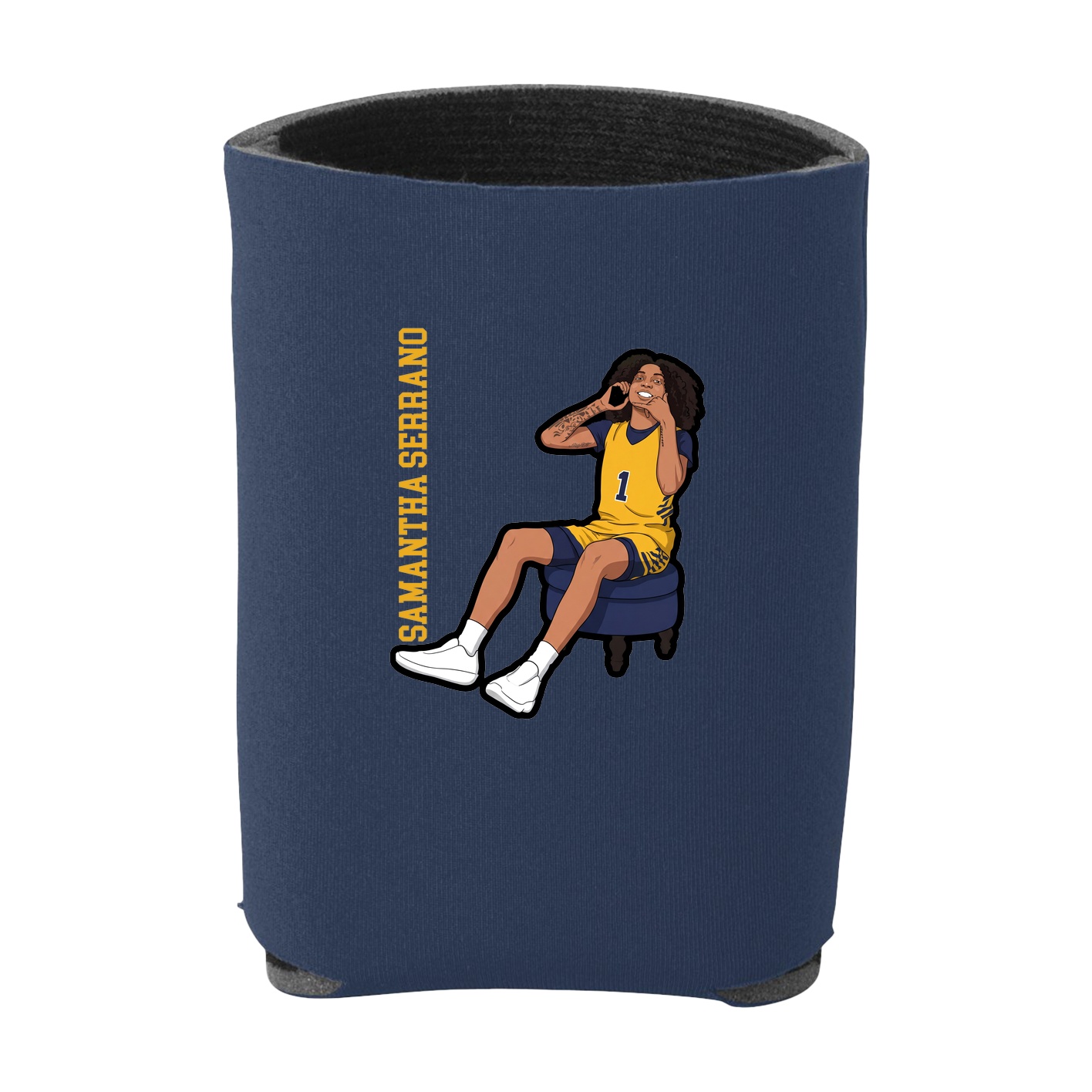 Can Holder — Name Vertical in Navy
