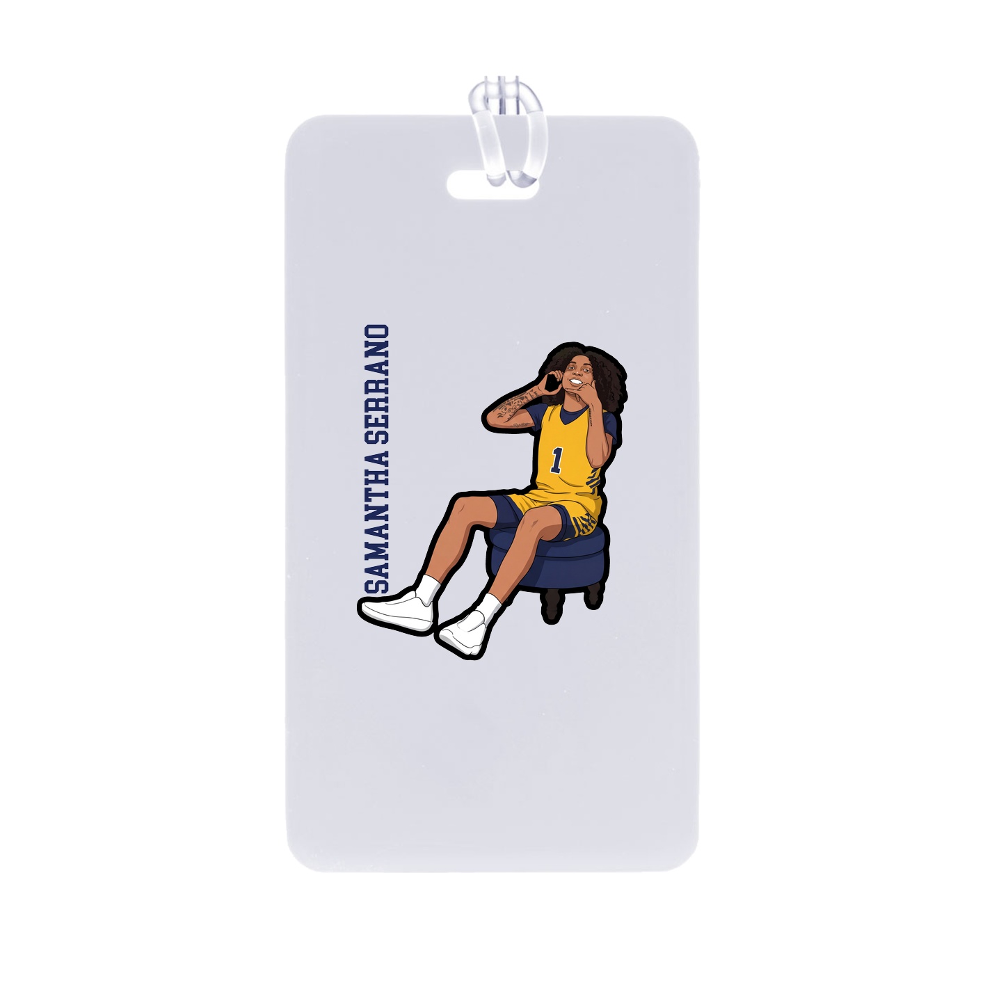 Bag Tag — Name Vertical in Classic