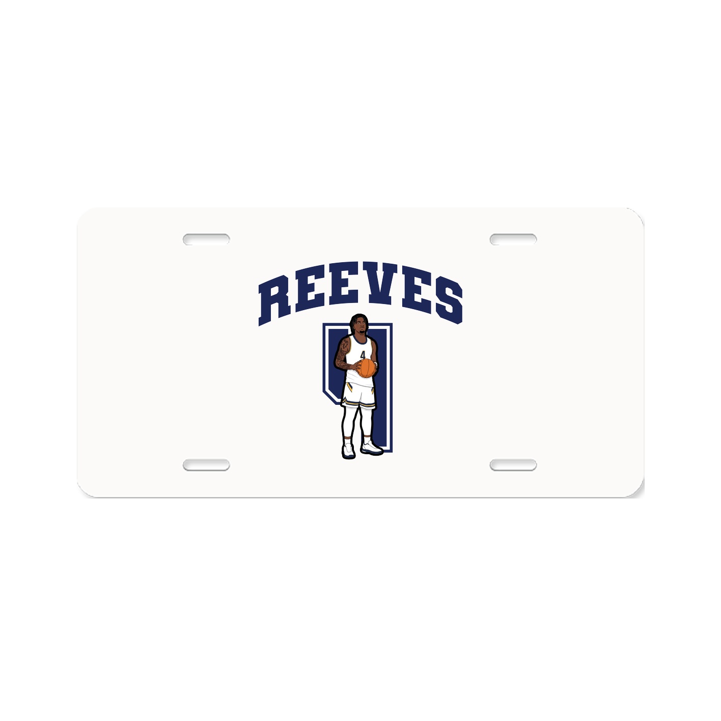 License Plate — Number in Classic