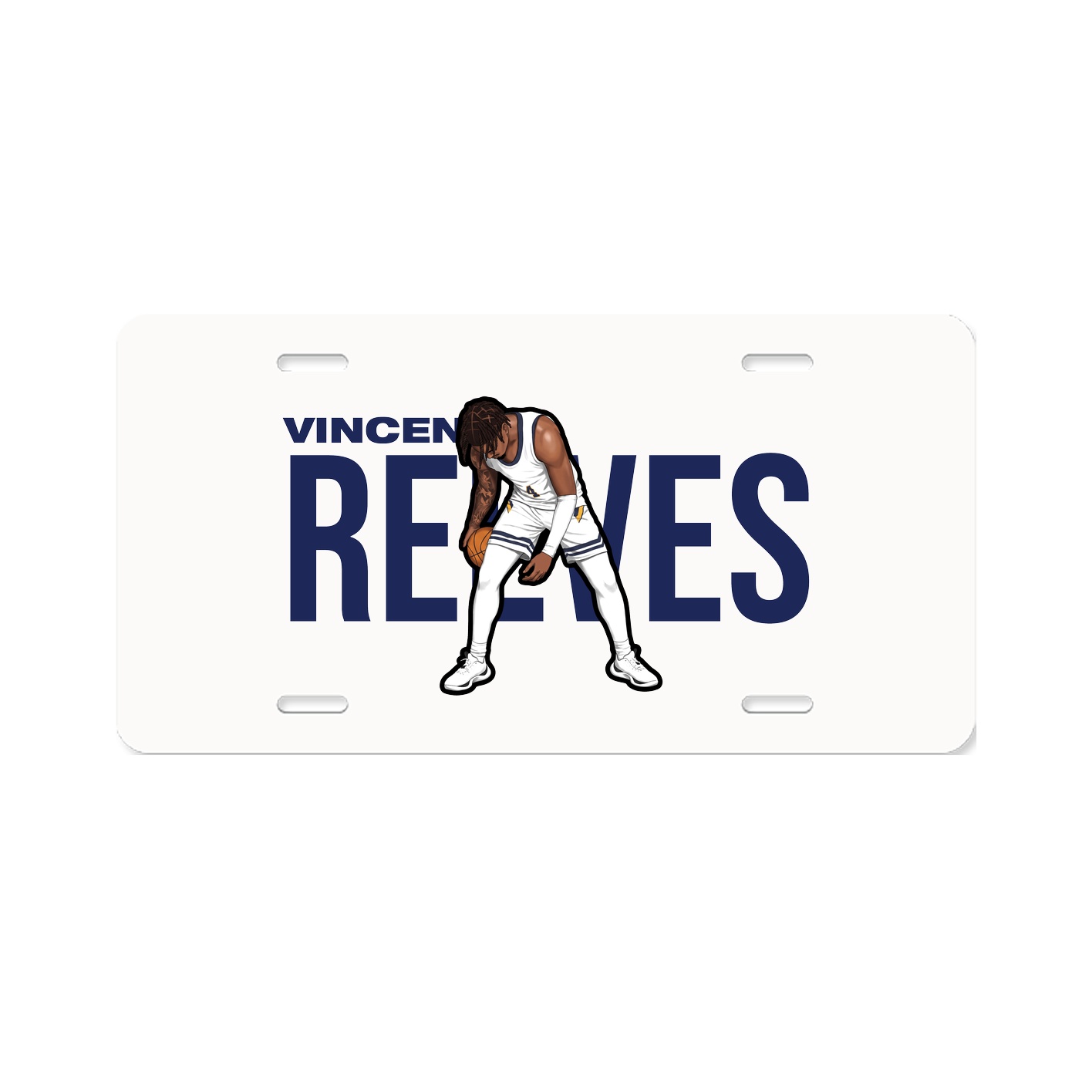 License Plate — Player Name in Classic