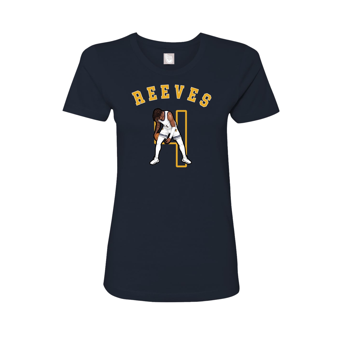 Fitted Women's Tee — Shirsey Arch in Navy