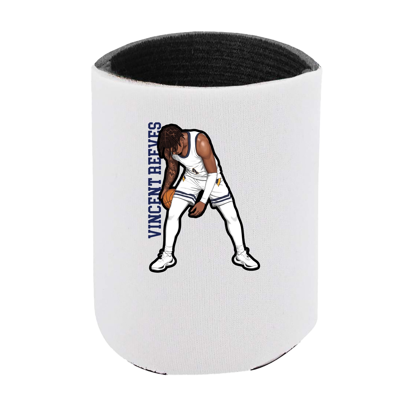 Can Holder — Name Vertical in White