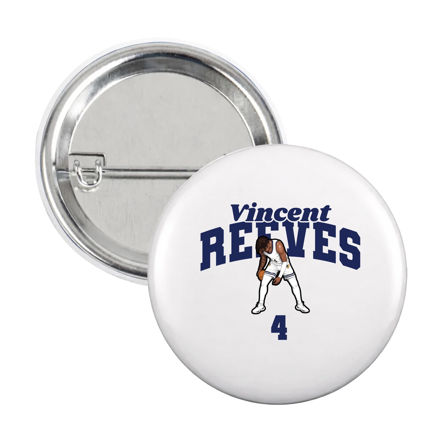 Game Day Button — Signature Arch in White