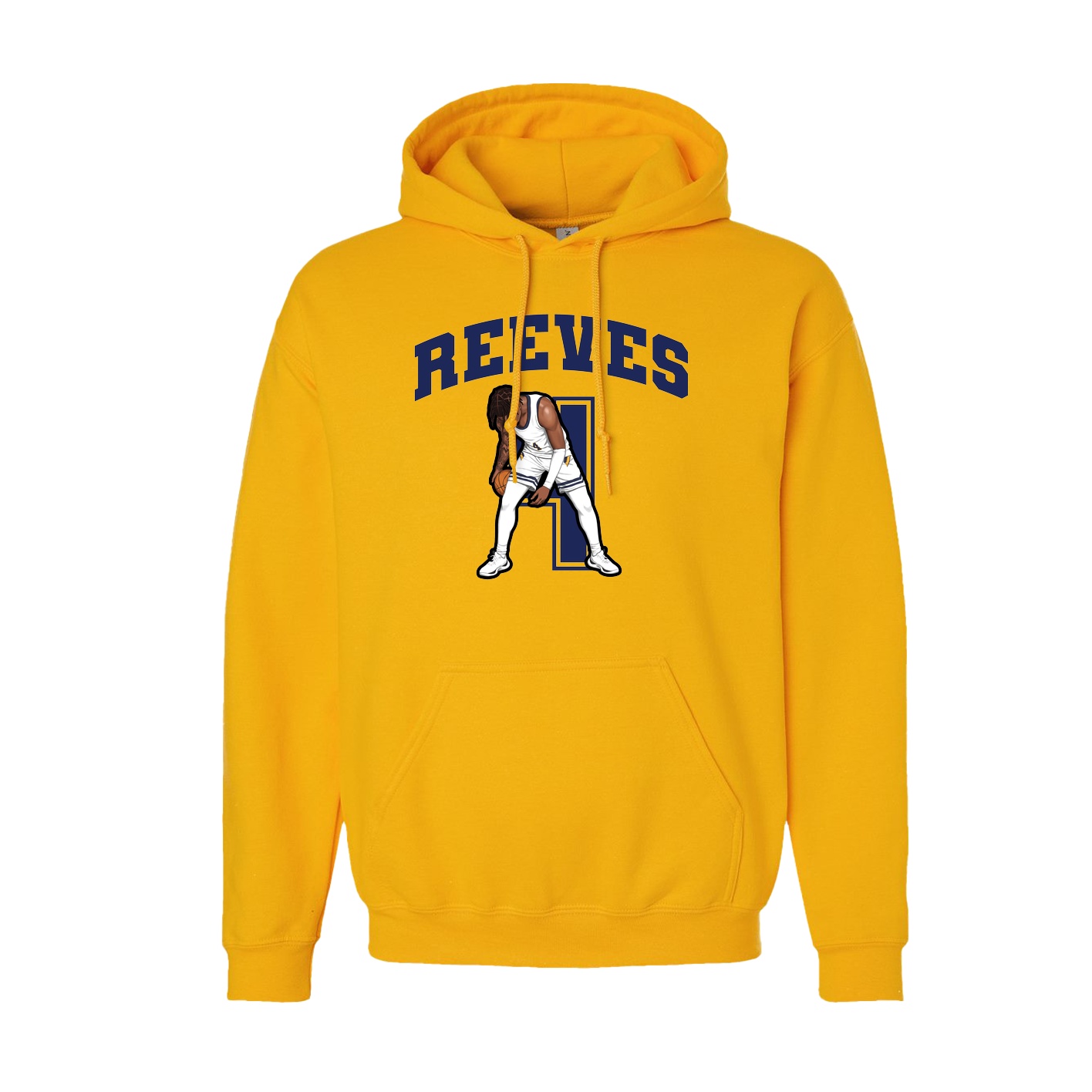 Hoodie — Number in Gold