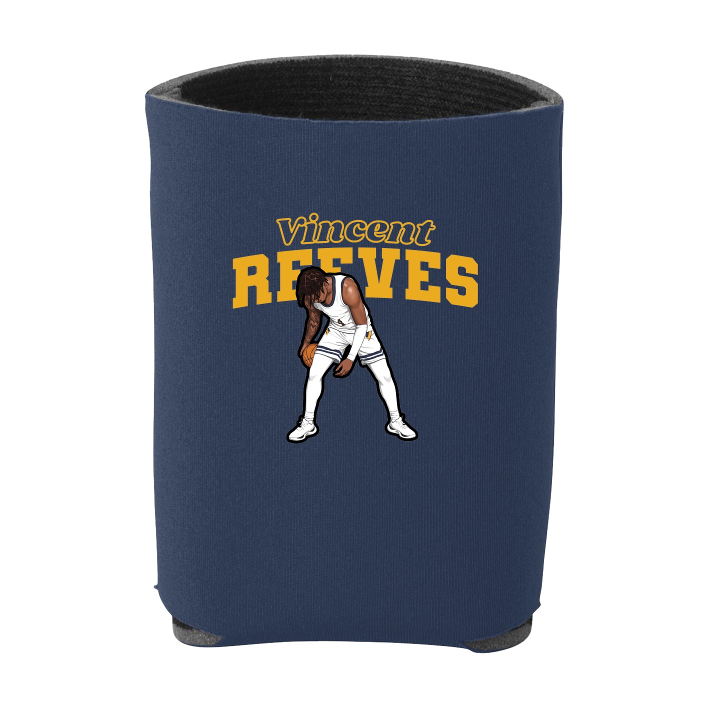Can Holder — Name Arch in Navy