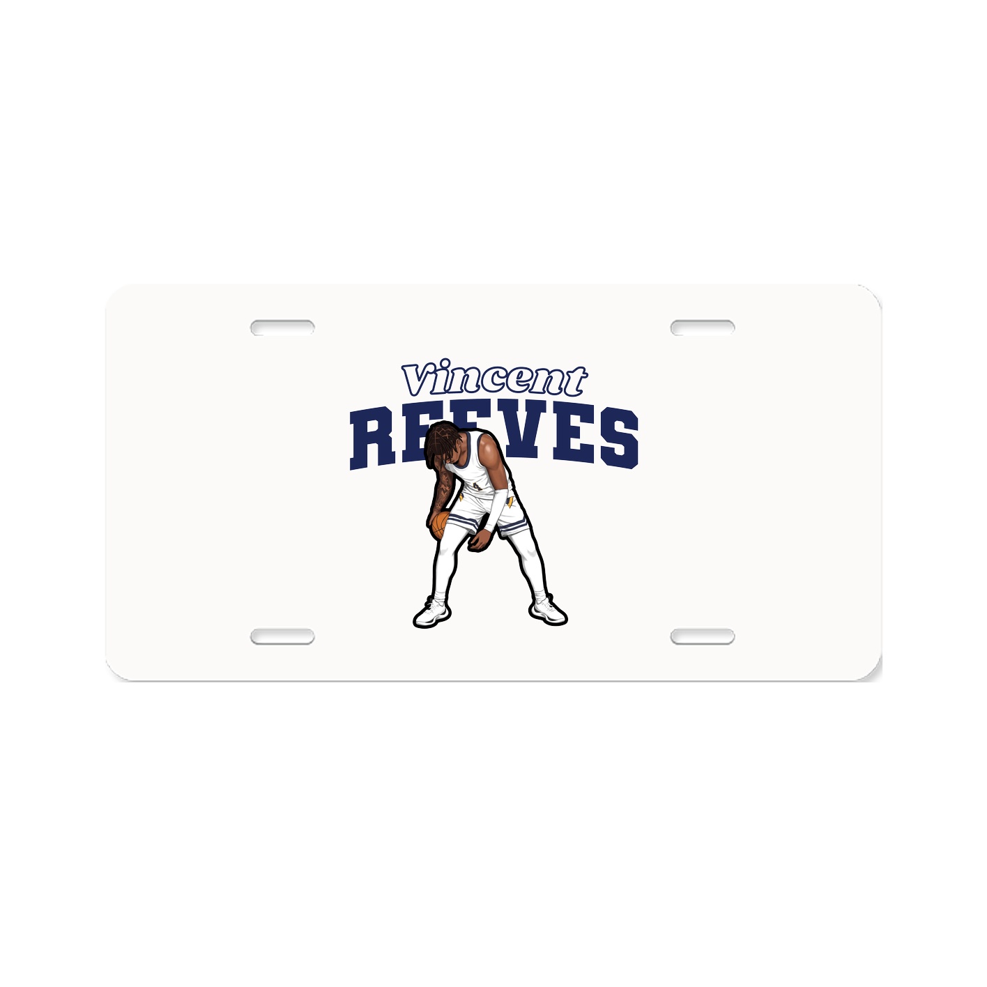 License Plate — Name Arch in Classic
