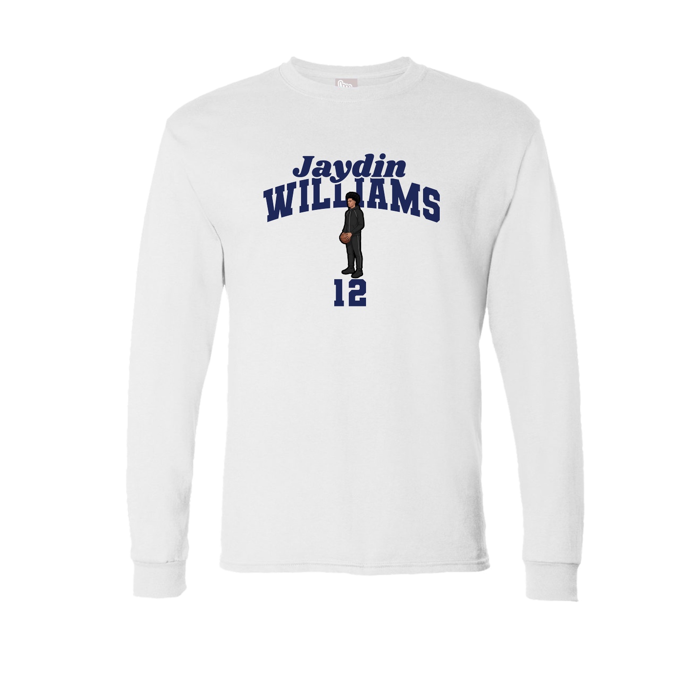 Long Sleeve Tee — Signature Arch in White