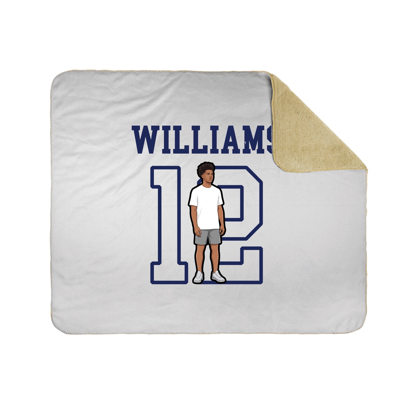 Throw Blanket — Shirsey in White
