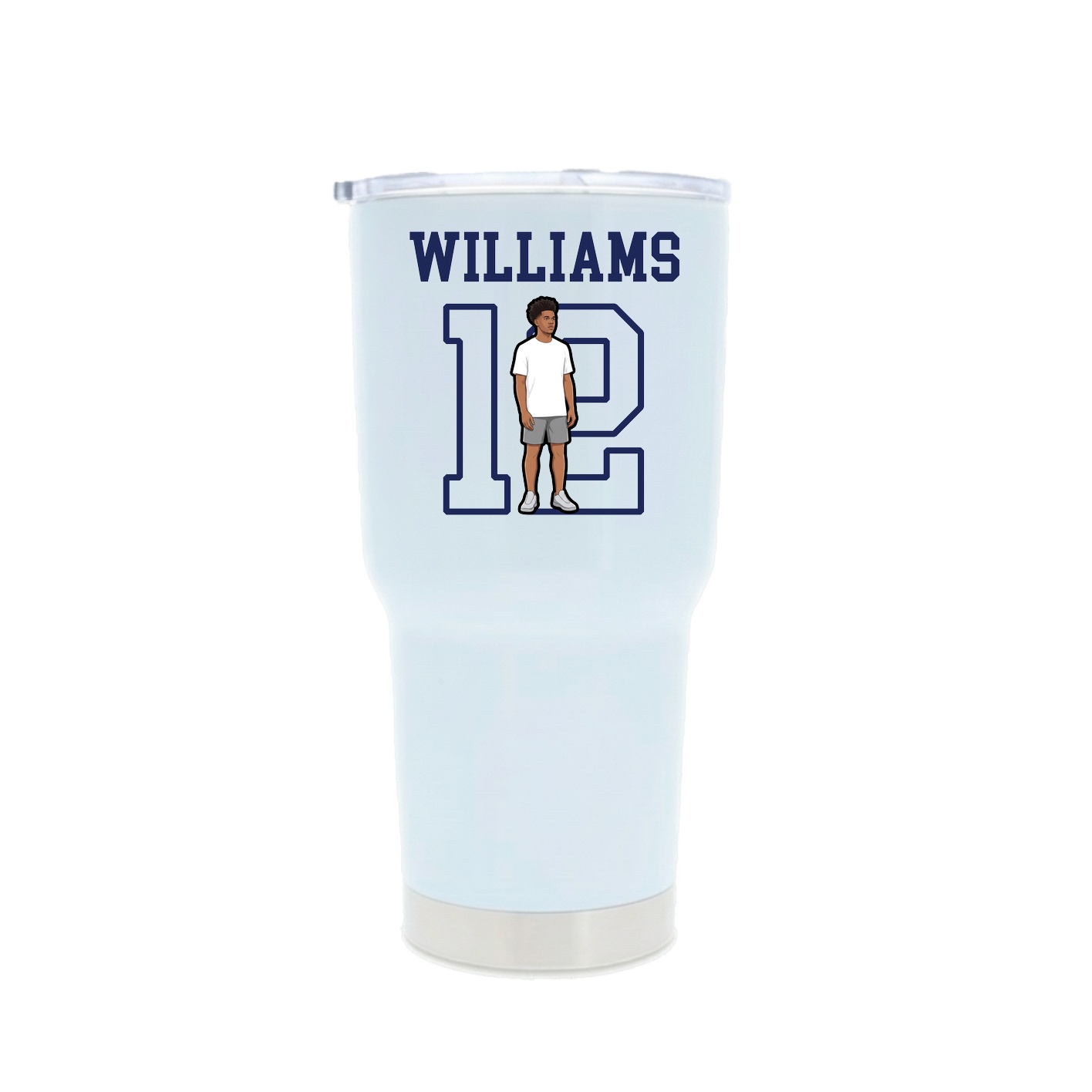 30oz Stainless Steel Tumbler — Shirsey in White