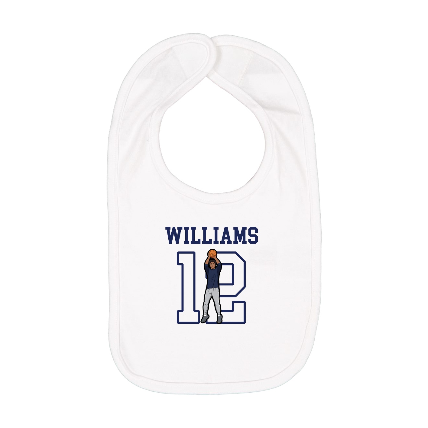 Infant Bib — Shirsey in White
