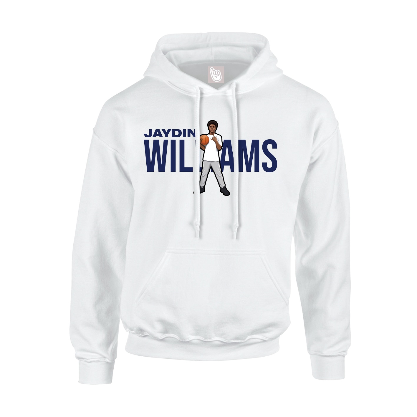 Youth Hoodie — Player Name in White
