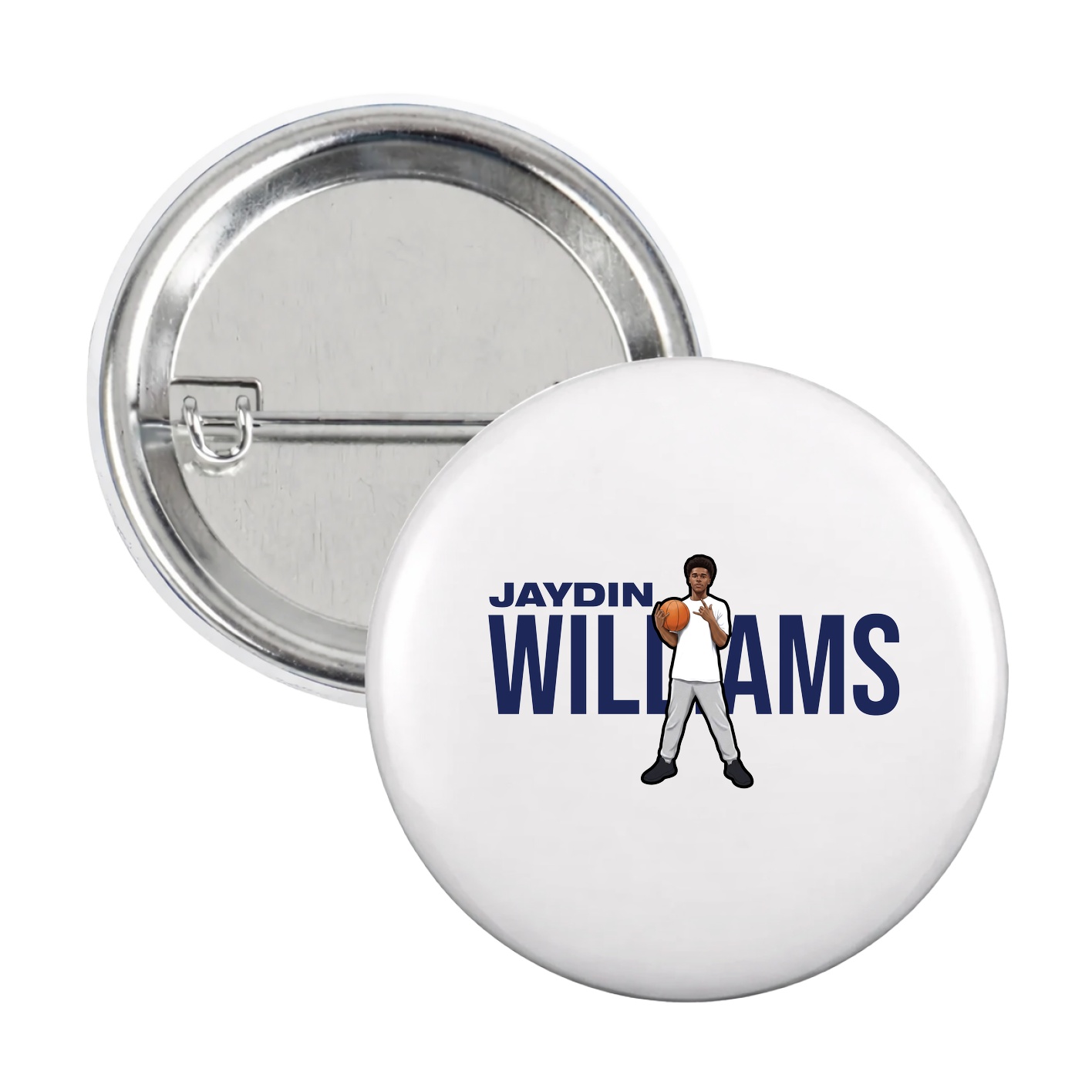 Game Day Button — Player Name in White