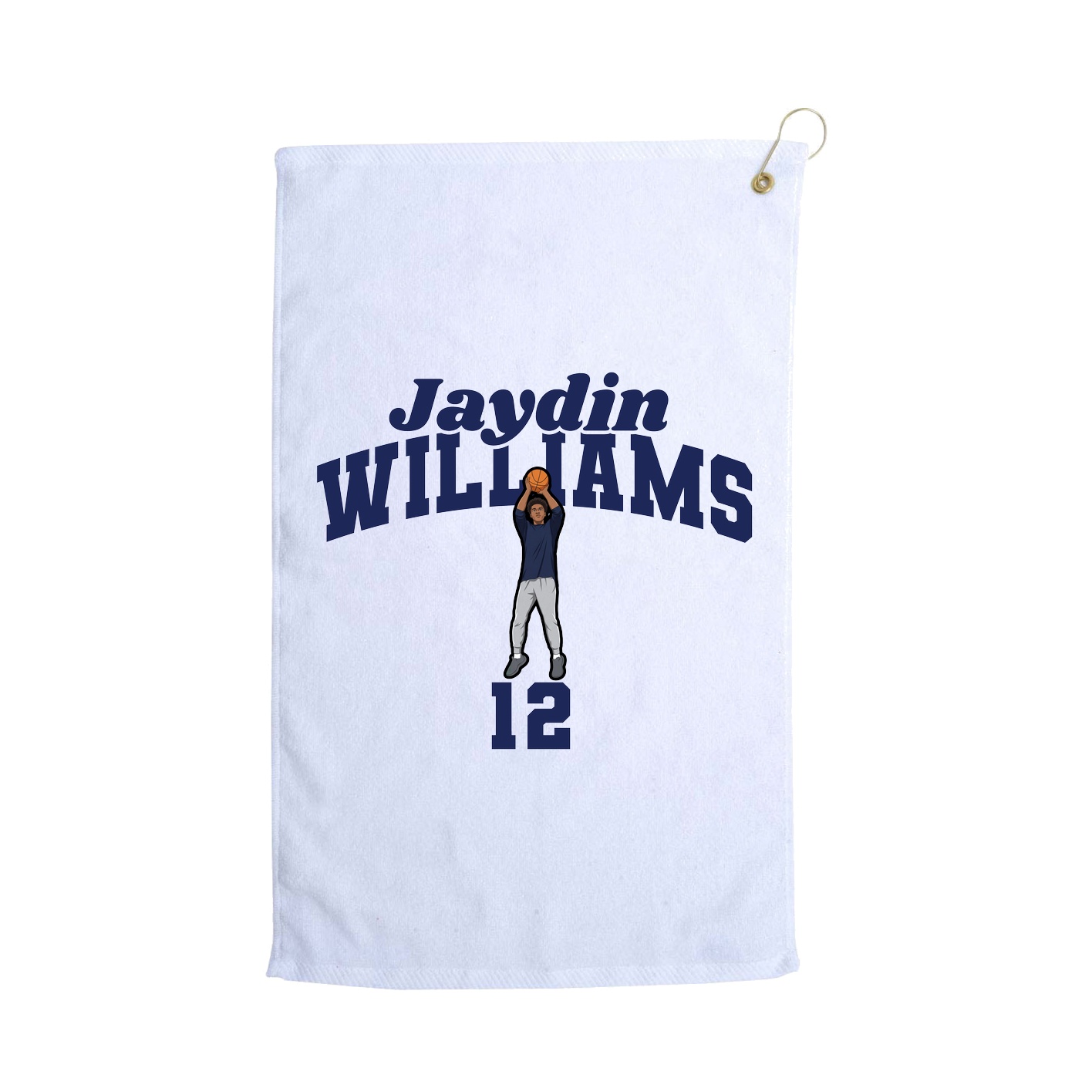 Golf Towel — Signature Arch in White