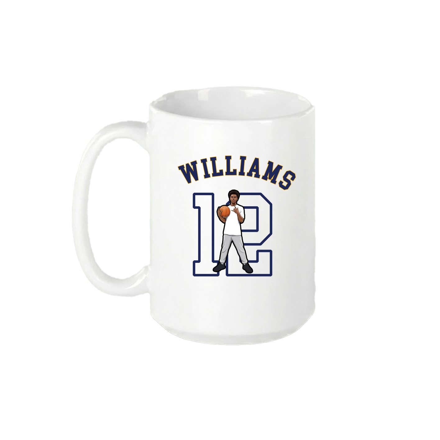 15oz Coffee Mug — Shirsey Arch in White