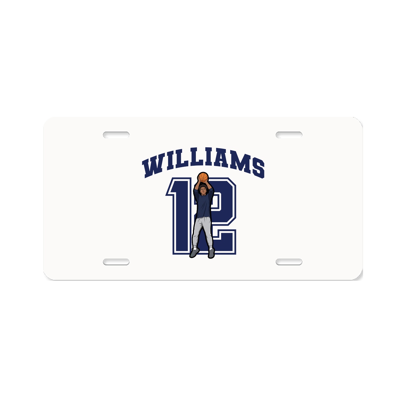 License Plate — Number in Classic