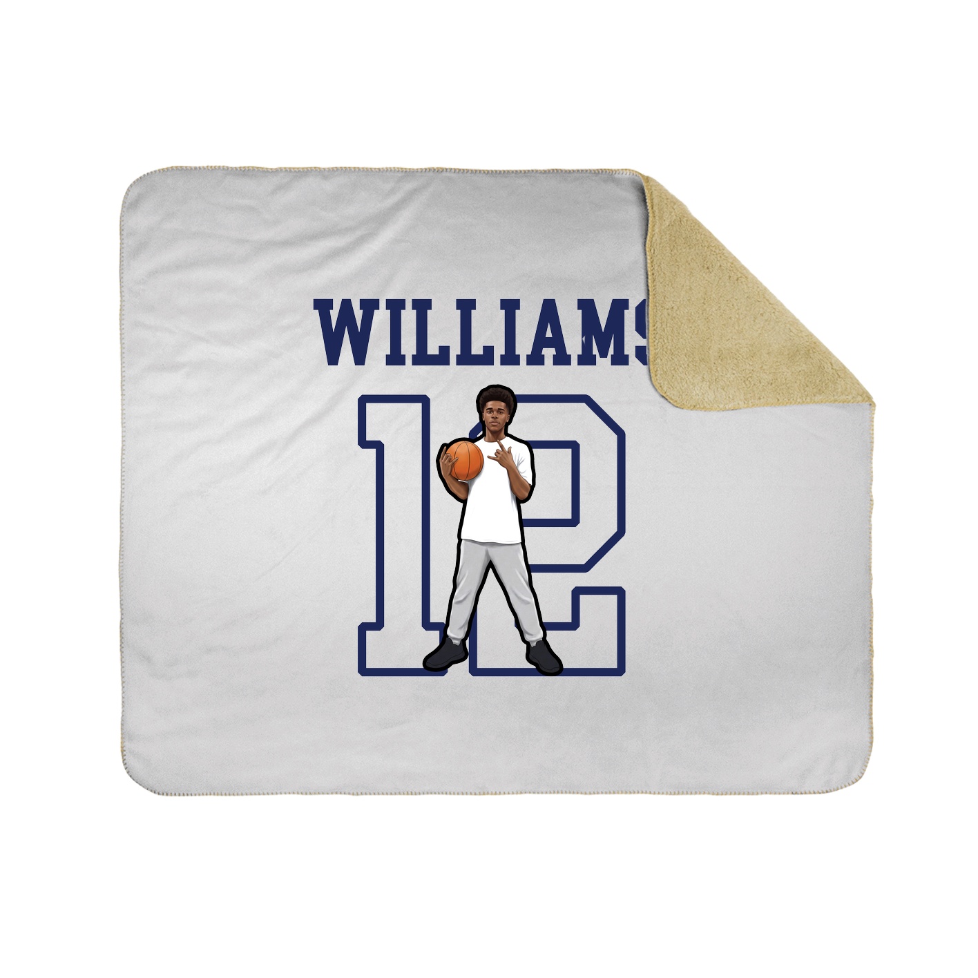 Throw Blanket — Shirsey in White