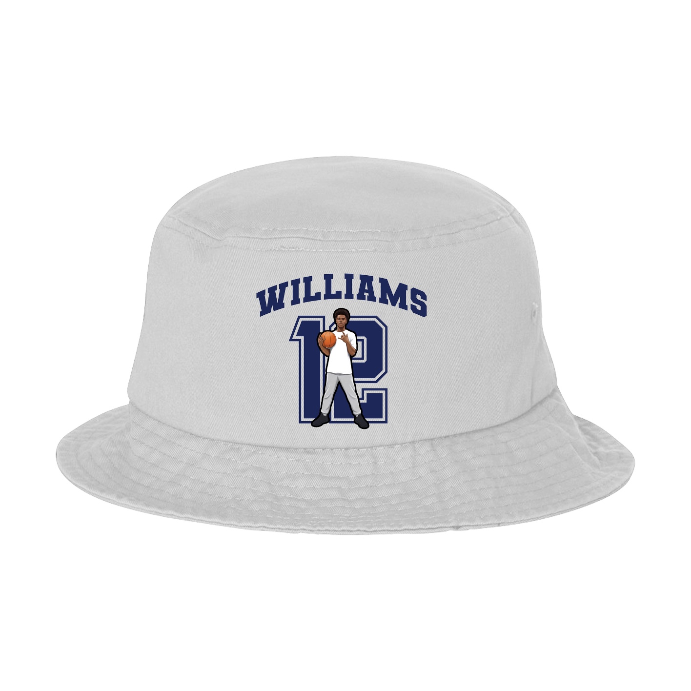 Bucket Cap — Number in White